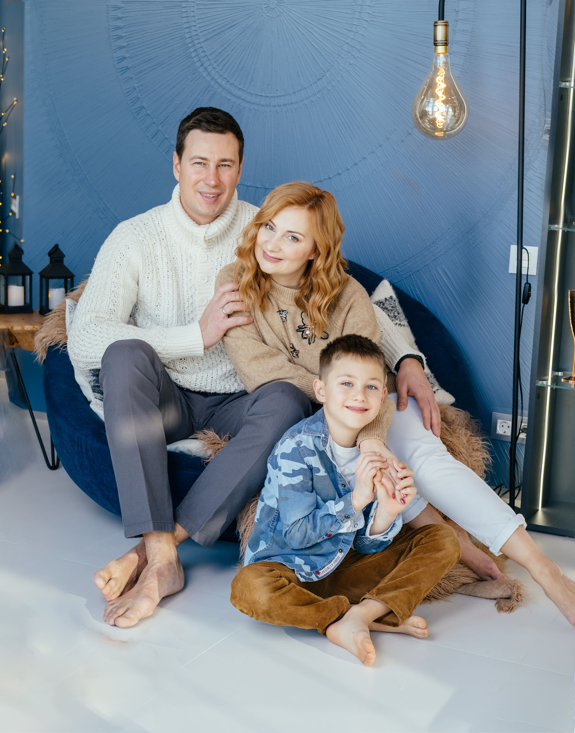 Новогоднее утро Тани, Леши и Кирюши. Сімейний і портретний фотограф у Києві Проценко Алла