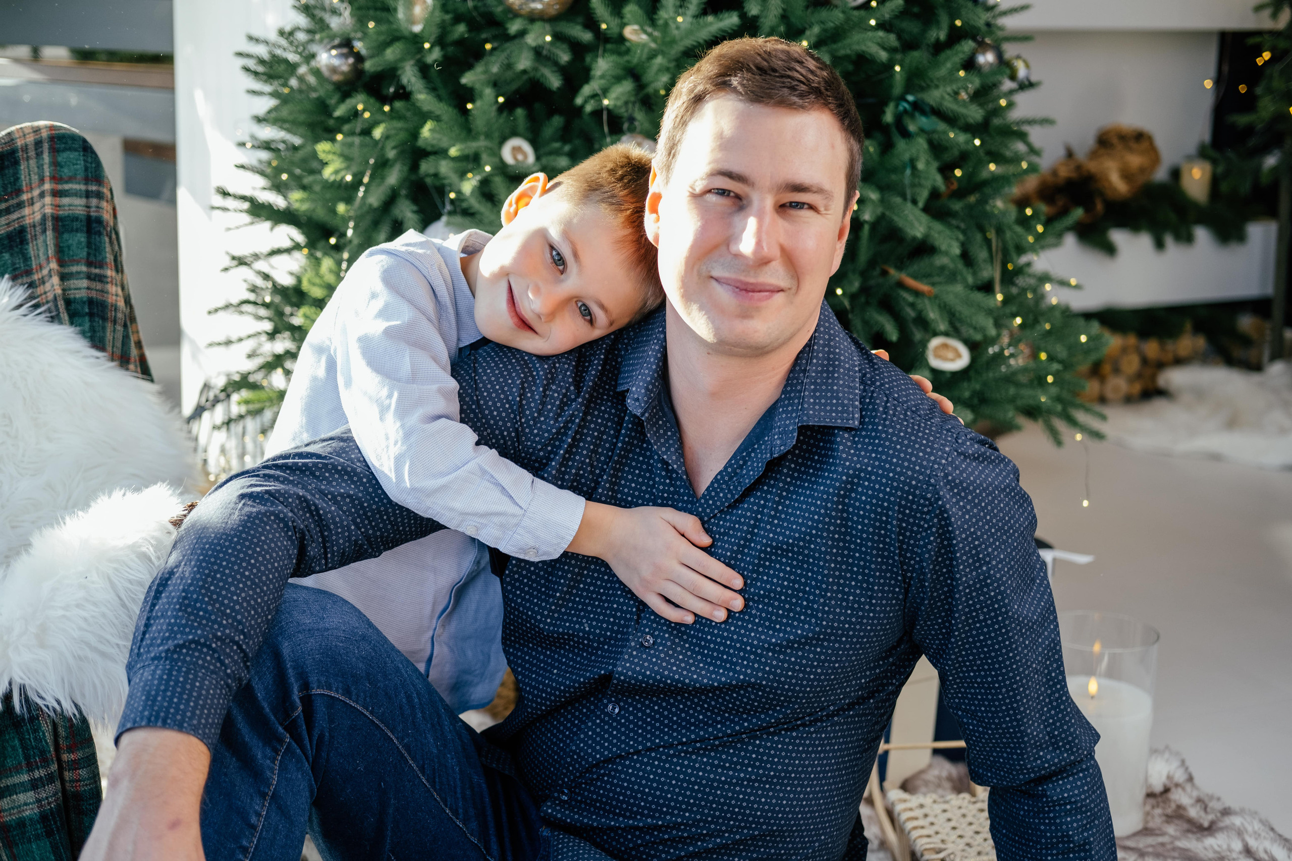 Новогоднее утро Тани, Леши и Кирюши. Сімейний і портретний фотограф у Києві Проценко Алла