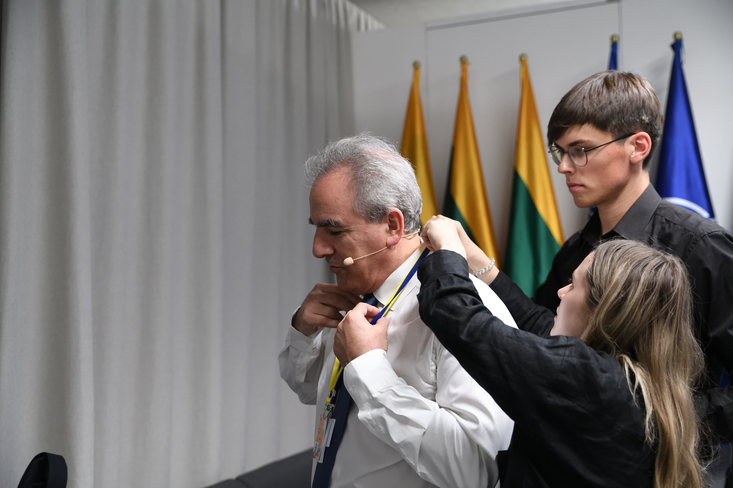 NATO viršūnių susitikimo užkulisiai Vilniuje. Fotografas — Aleksandras Savickis