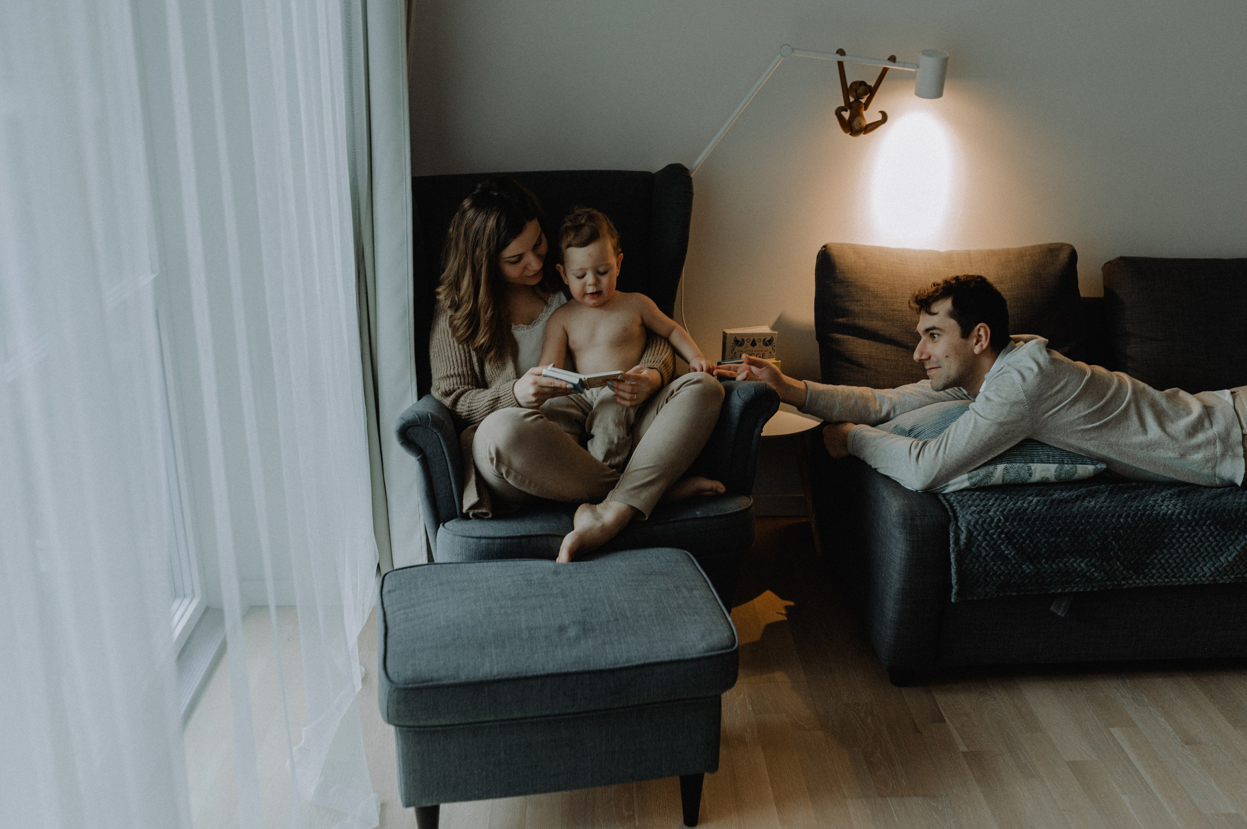 In-home winter story. Newborn, Family, Wedding photographer Copenhagen Anastasiia Sevriukova
