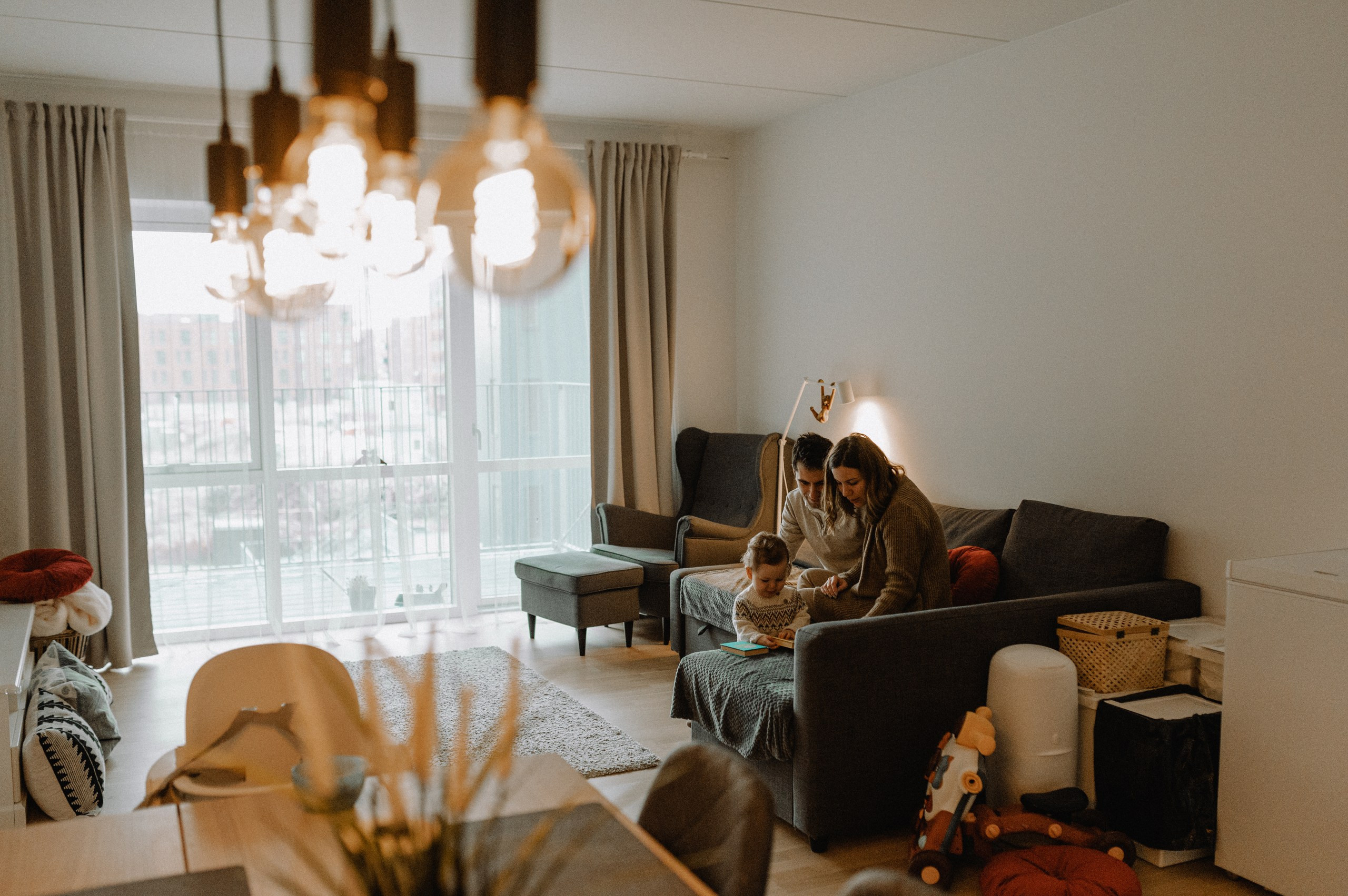 In-home winter story. Newborn, Family, Wedding photographer Copenhagen Anastasiia Sevriukova