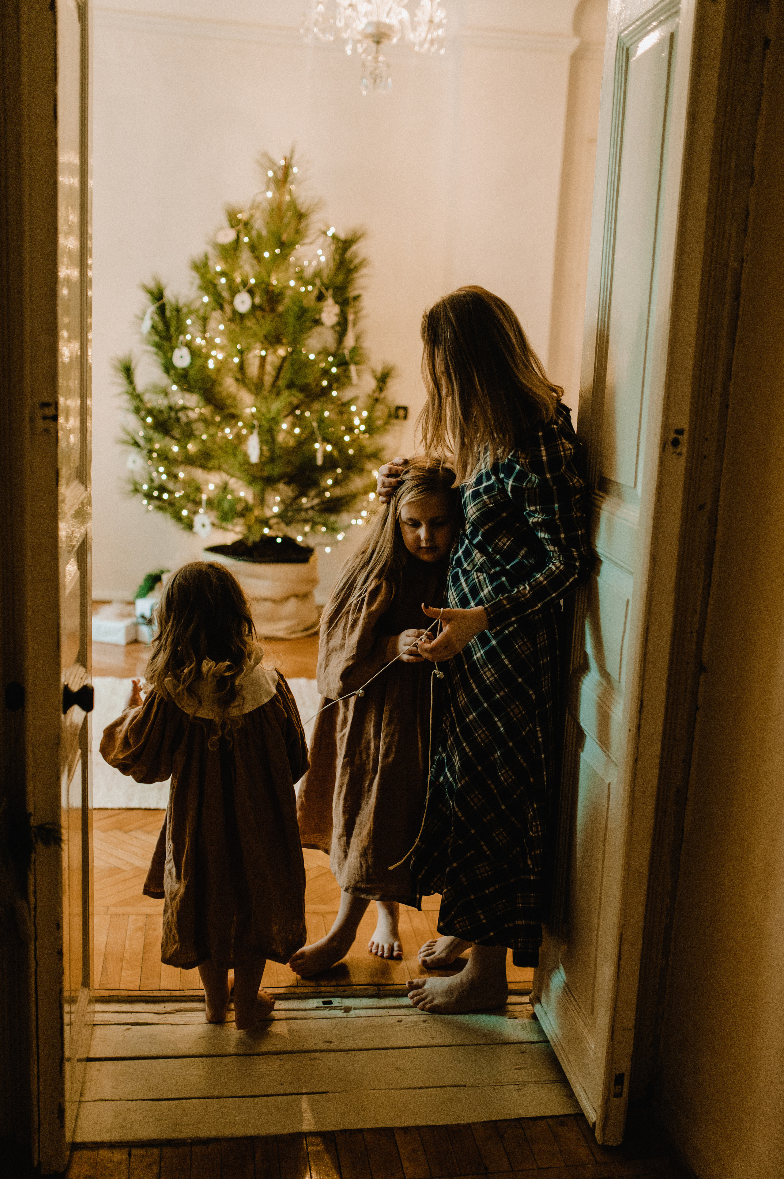 Christmas story. Nyfødt, Familie, Bryllupsfotograf Copenhagen Anastasiia Sevriukova