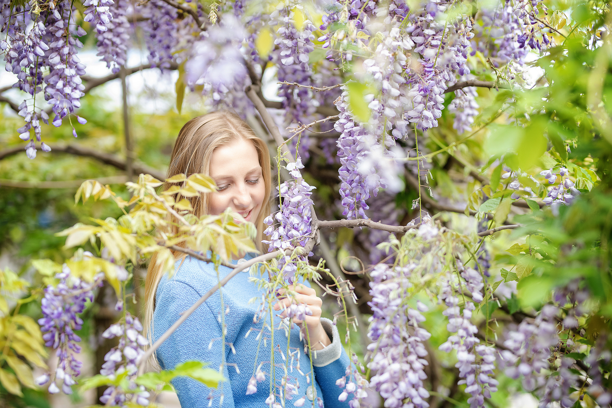 Фотосессия в глицинии. Фотограф в Запоріжжі та Європі