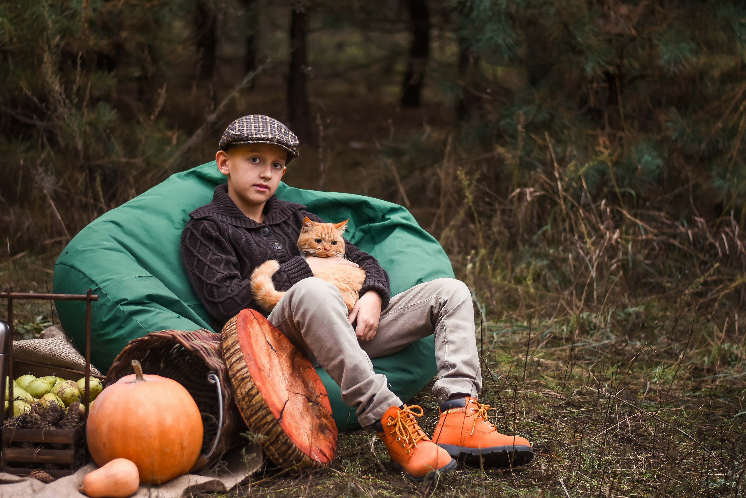 Прогулка в лесу всей семьёй. Детский и семейный фотограф Алёна Васильева