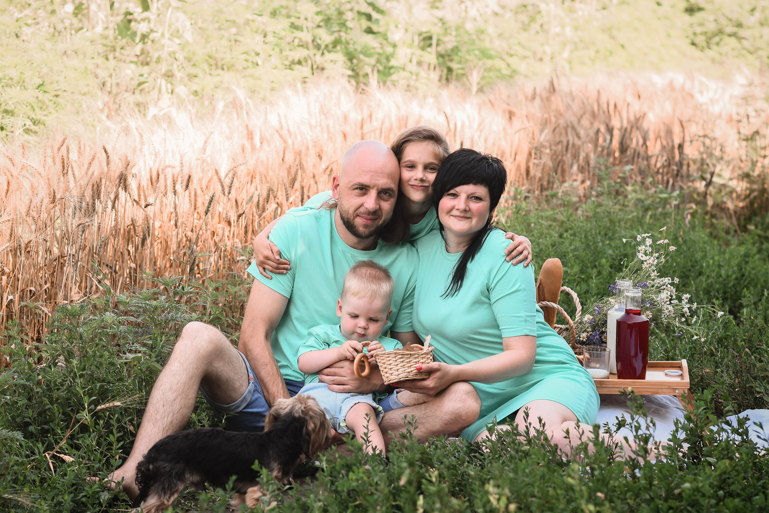 Летняя фотосессия прекрасной семьи. Детский и семейный фотограф Алёна Васильева
