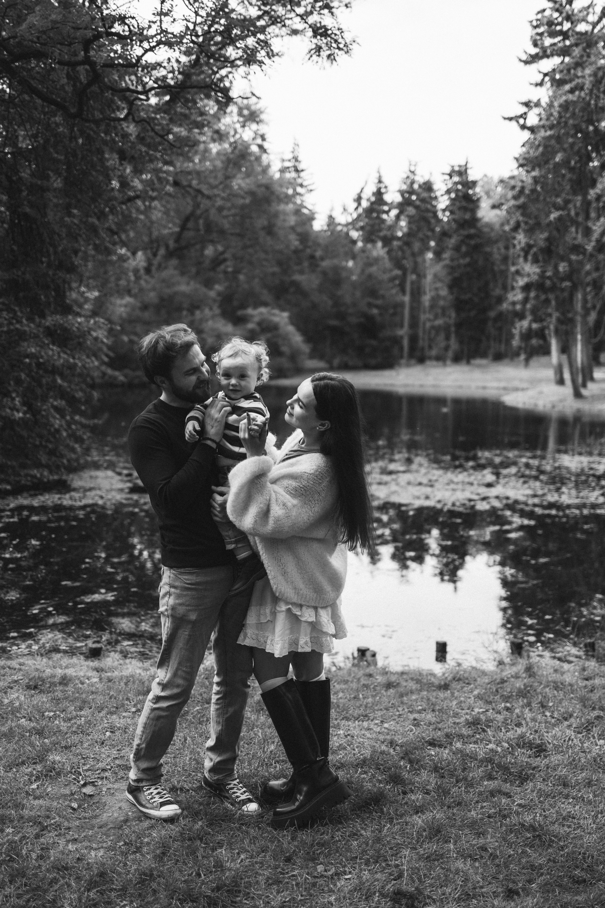 Семейная фотосессия на природе. Фотограф Познань