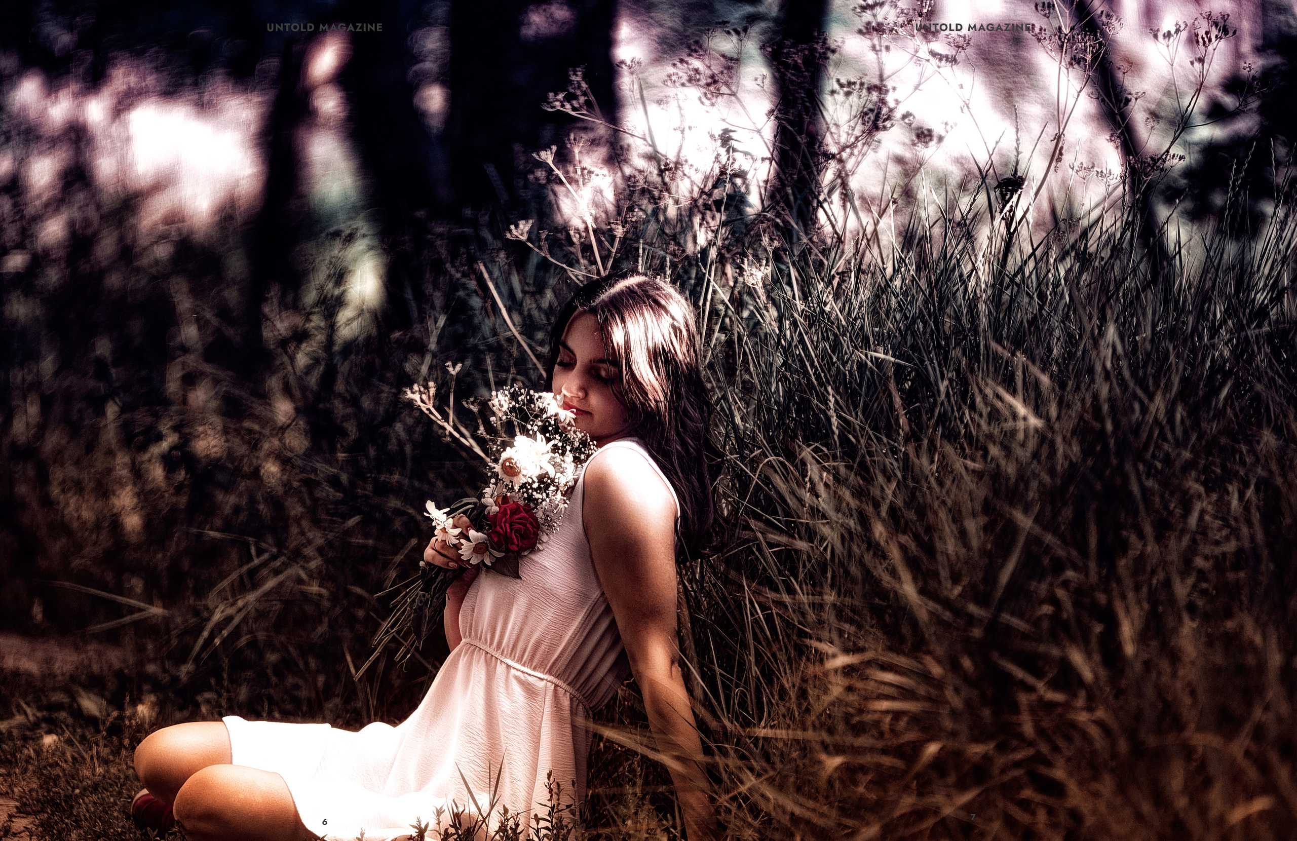 Жанровая фотосессия в лесу.