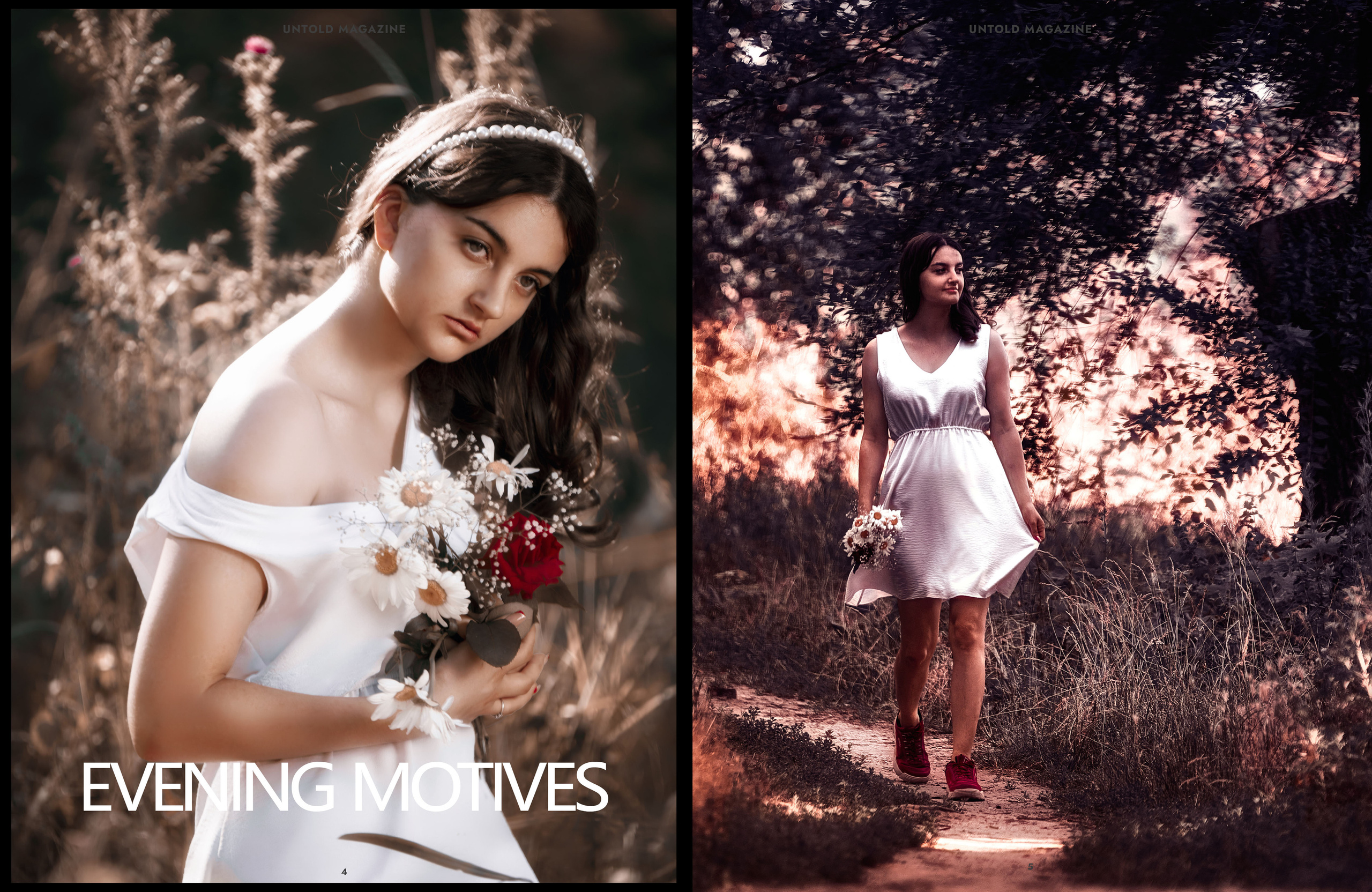 Девушка с цветами, жанровый портрет.