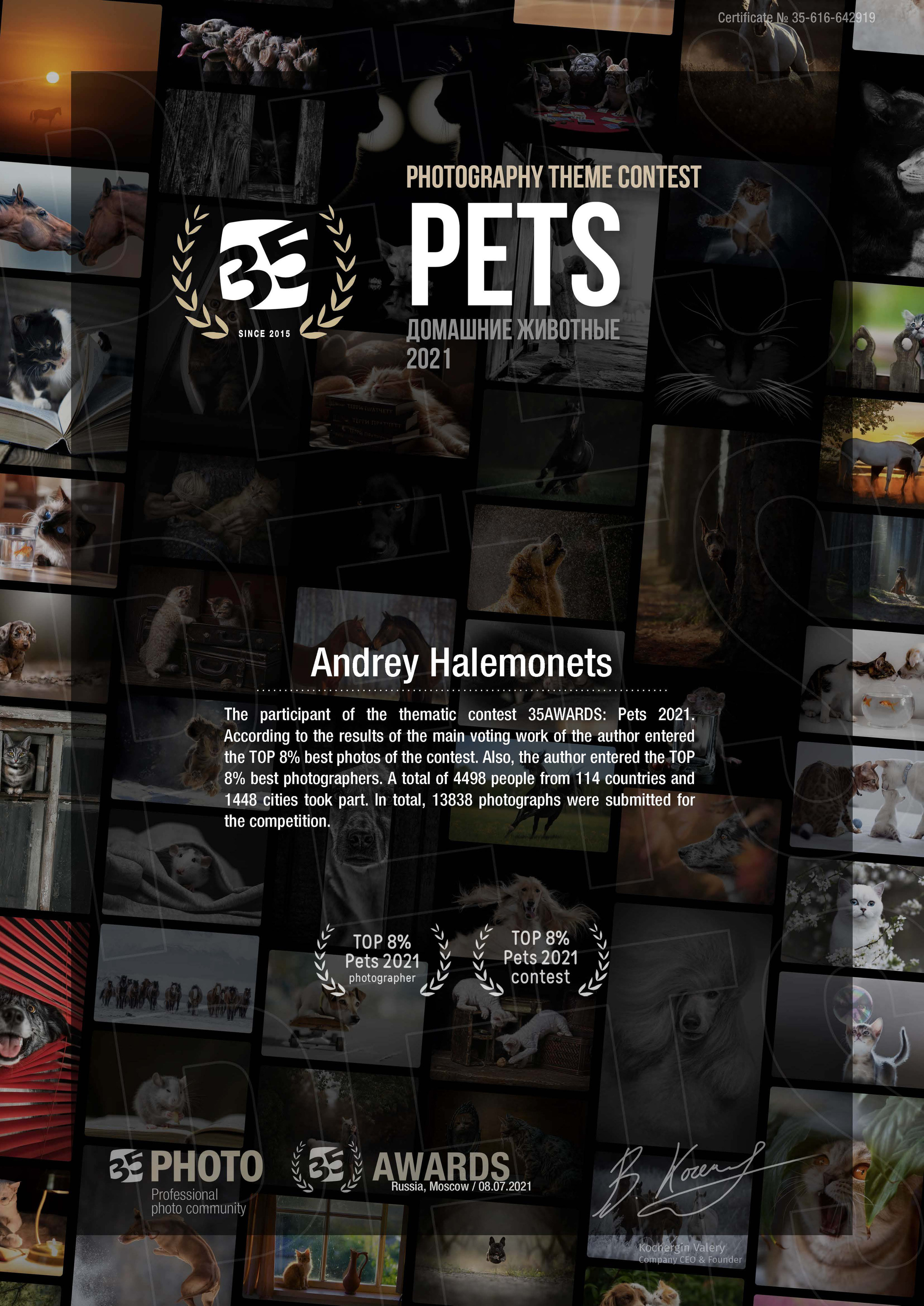 Фотосессии с домашними животными в г. Кривой Рог, Днепр, Украина.