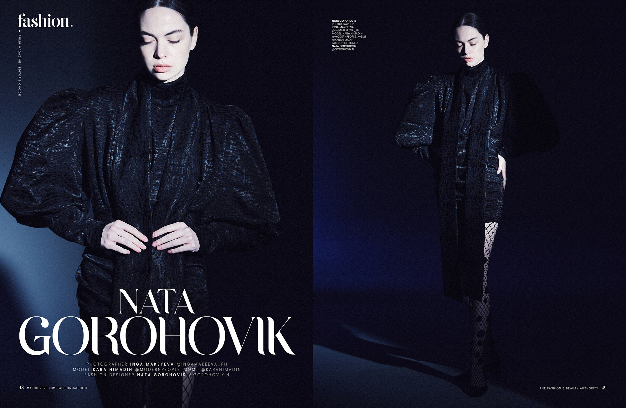 Publications. Fashion and portrait photographer Inga Makeyeva