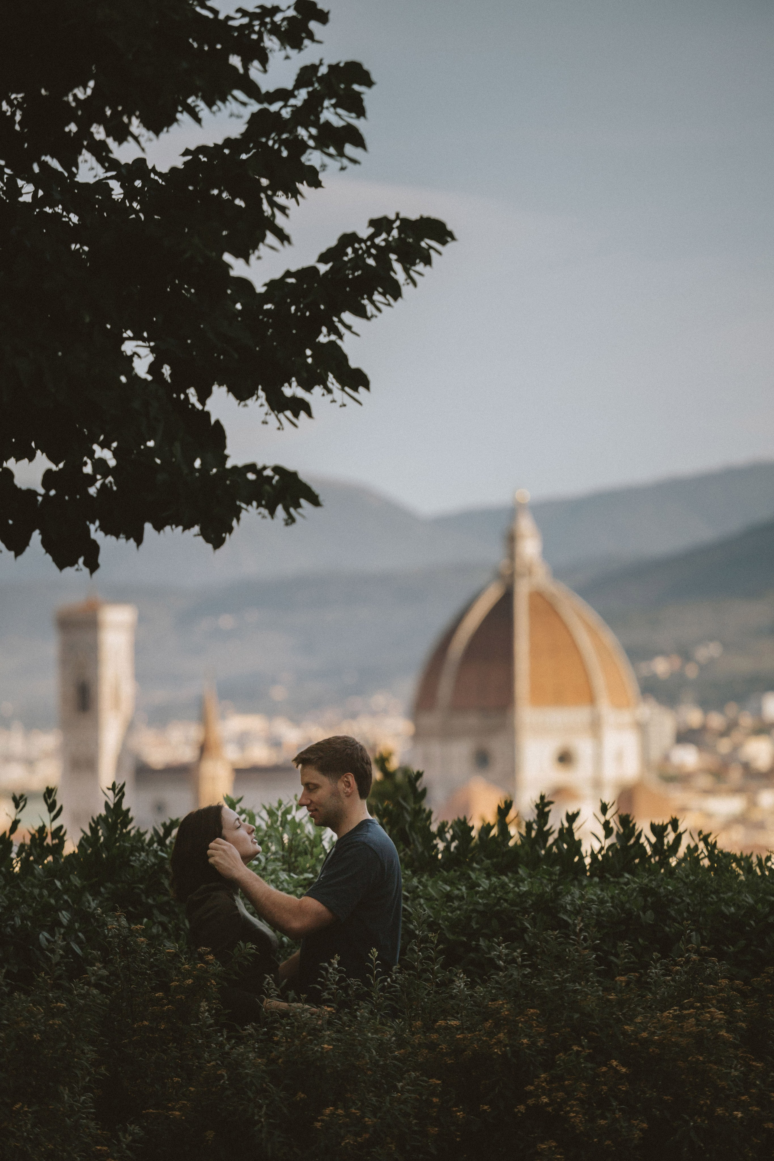 Romantic Sunrise Photoshoot at Piazzale Michelangelo, Florence