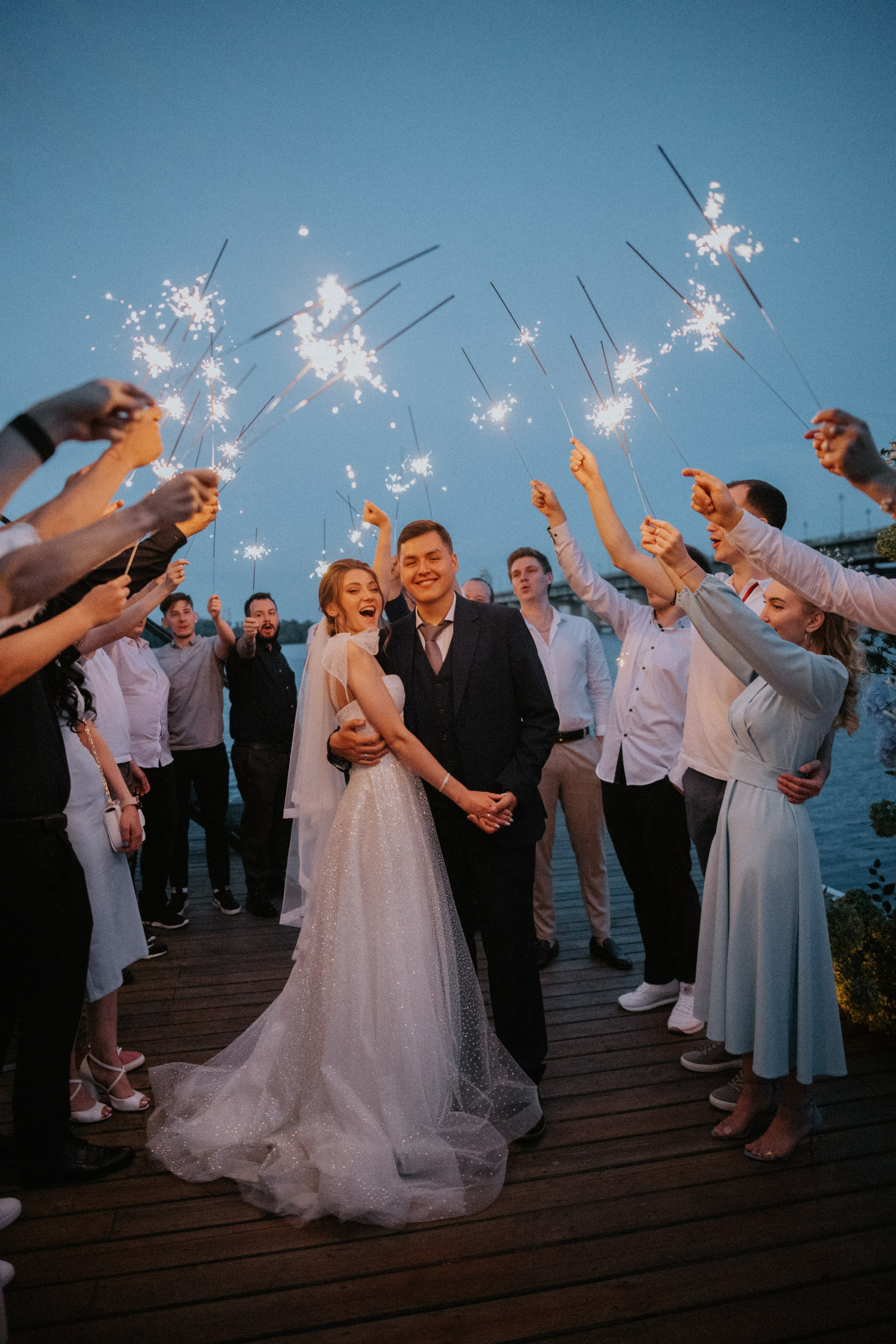 "Stylish and joyful wedding photography"