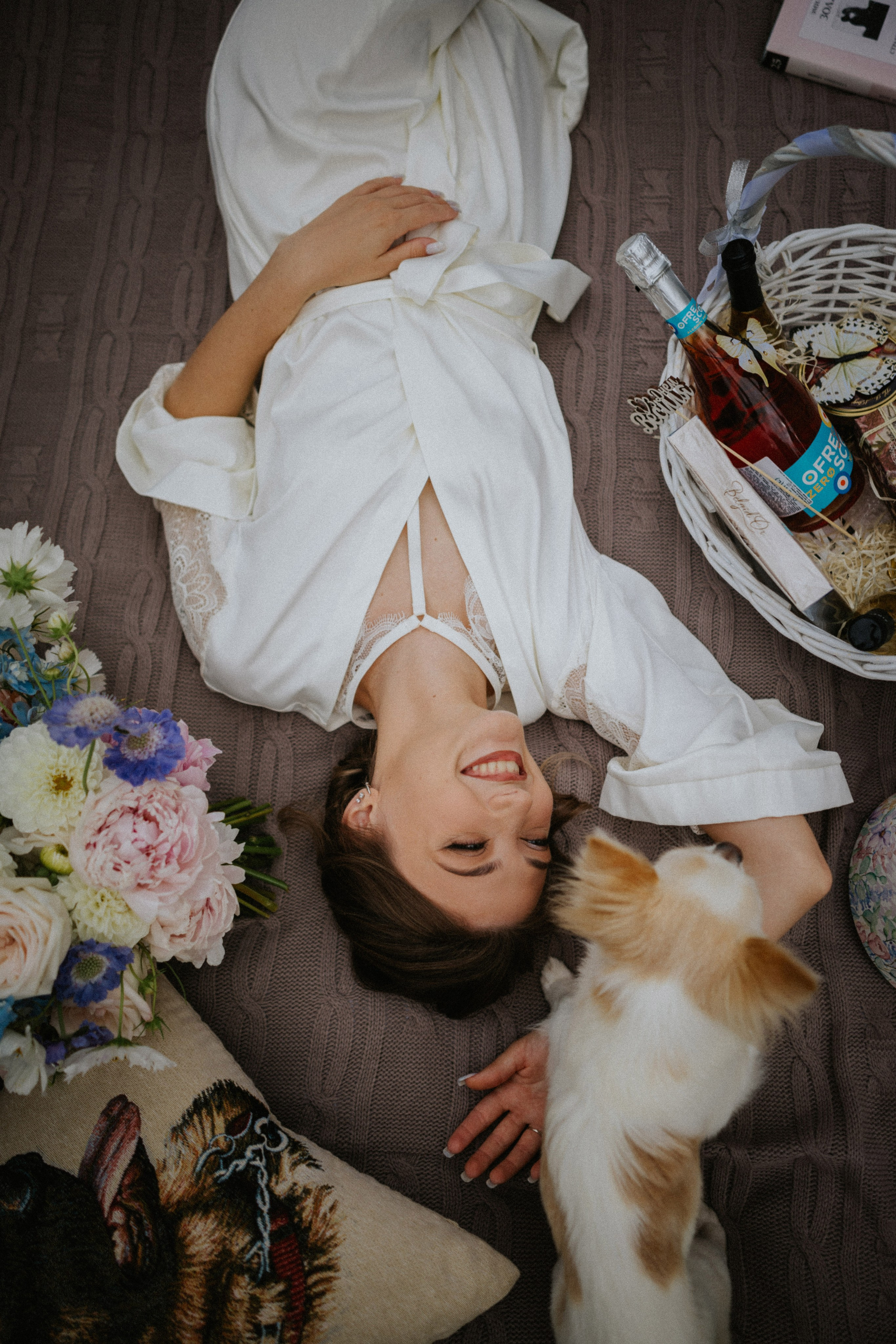 "Bride getting ready at home – elegant morning light"