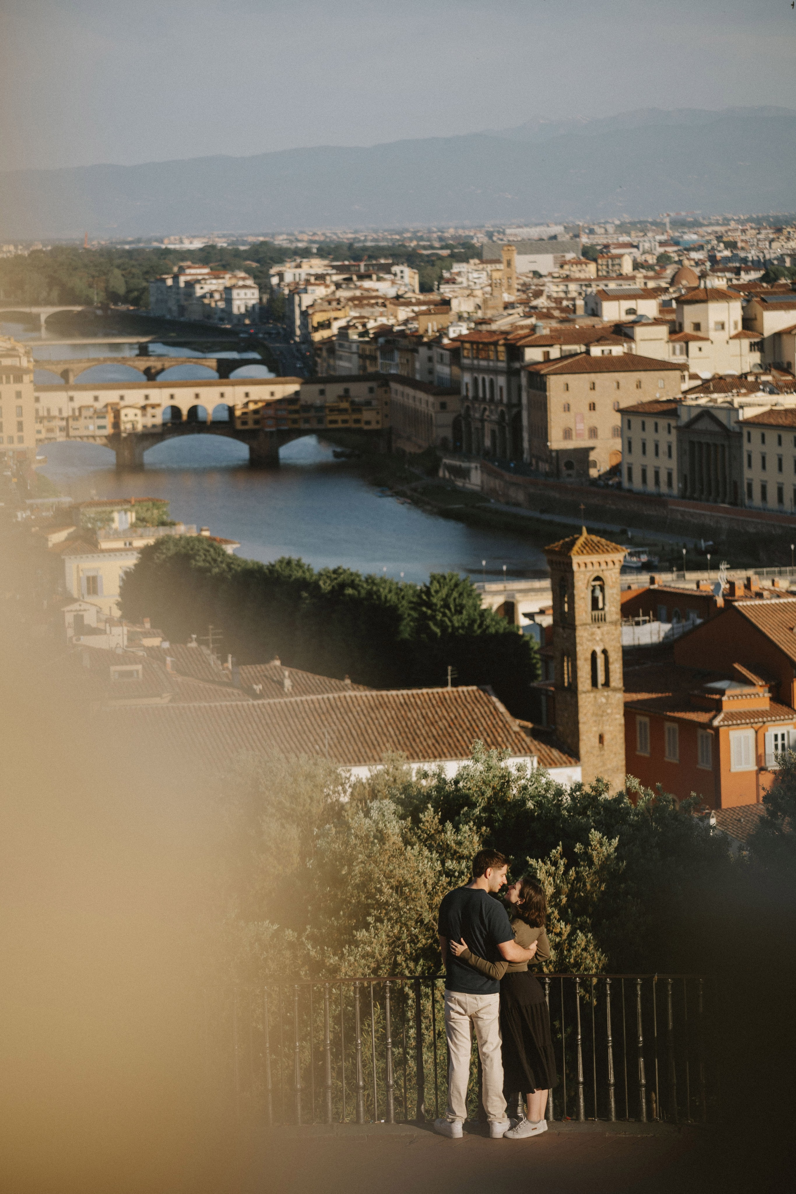 Romantic Sunrise Photoshoot at Piazzale Michelangelo, Florence