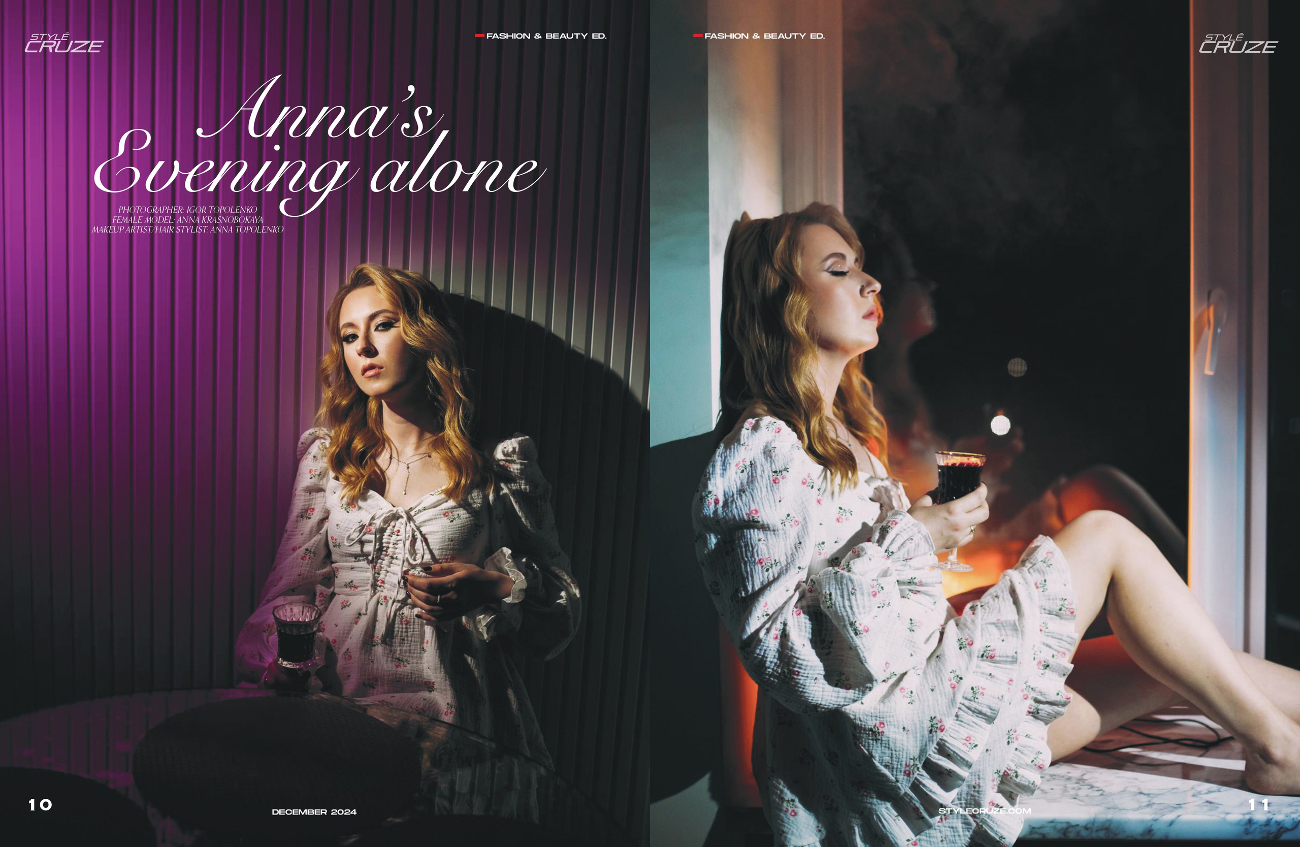 Фотосессия Украина в глянцевом журнале на обложках Style Cruze (Los Angeles, CA, USA). Фотограф Ігор Тополенко Арт- фото та весільна фотографія Україна Київ