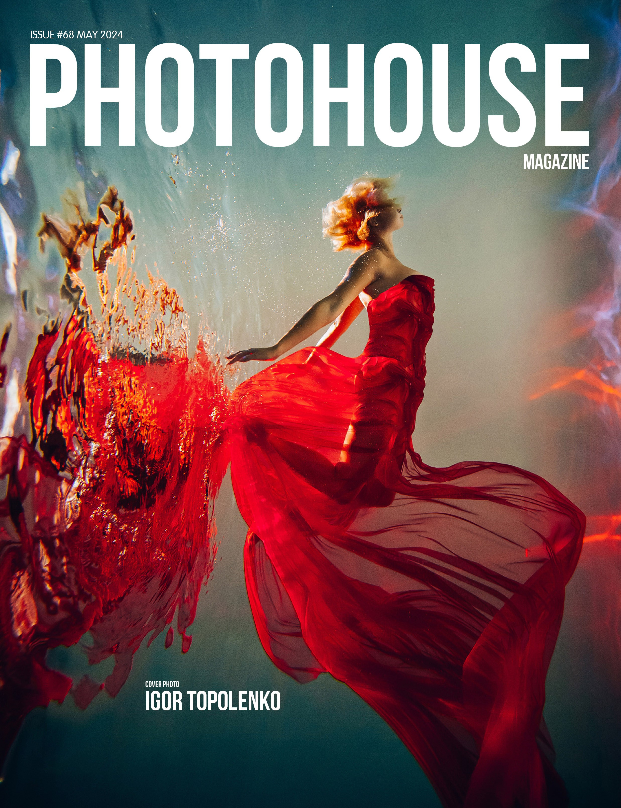 Підводна фотосесія для Марини на обкладинці Photohouse Magazine. Фотограф Ігор Тополенко Арт- фото та весільна фотографія Україна Київ