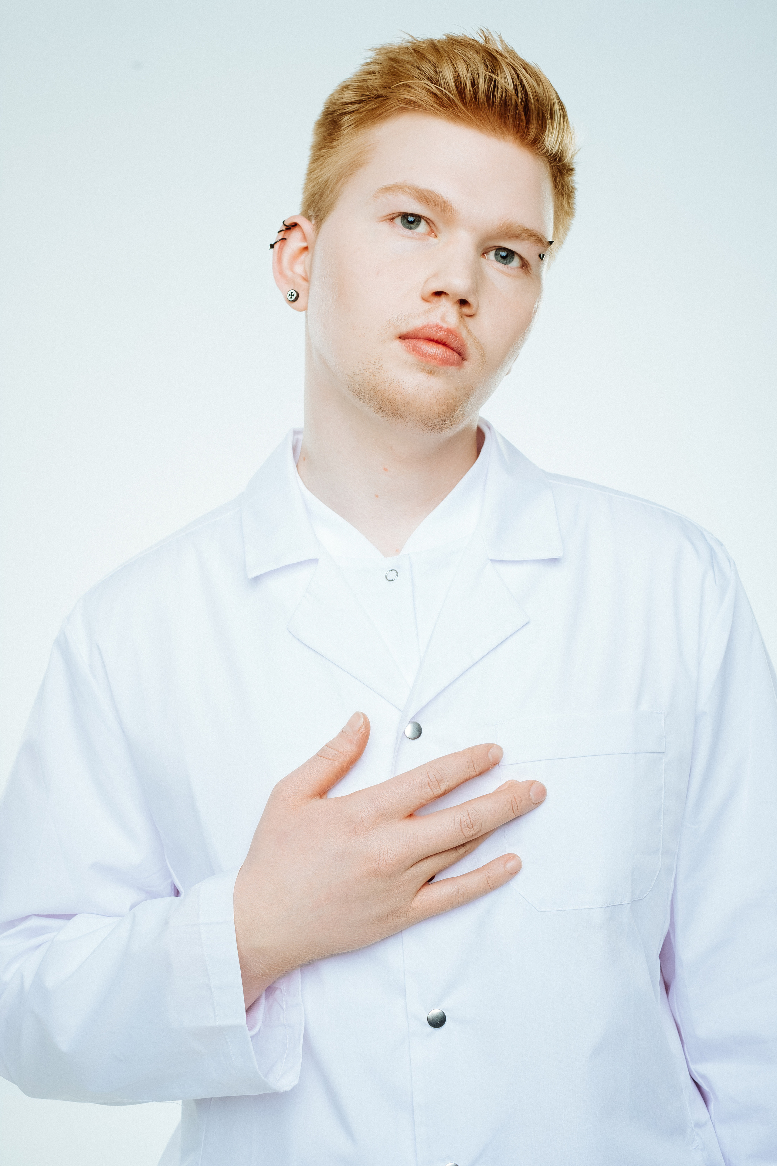 Portraits of medical workers for the project Leukemia Foundation. Maria Węsławska-Gribina