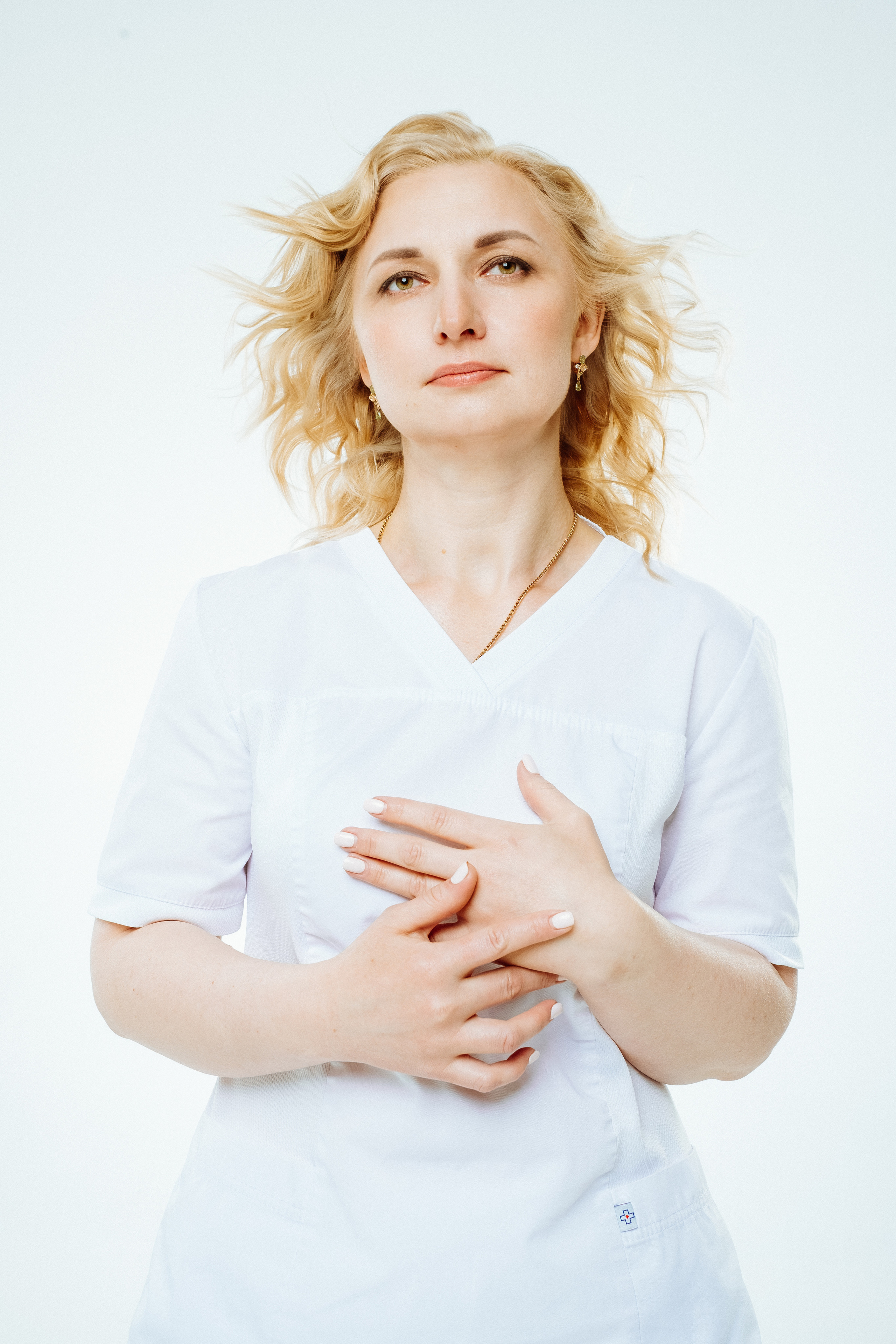 Portraits of medical workers for the project Leukemia Foundation. Maria Węsławska-Gribina