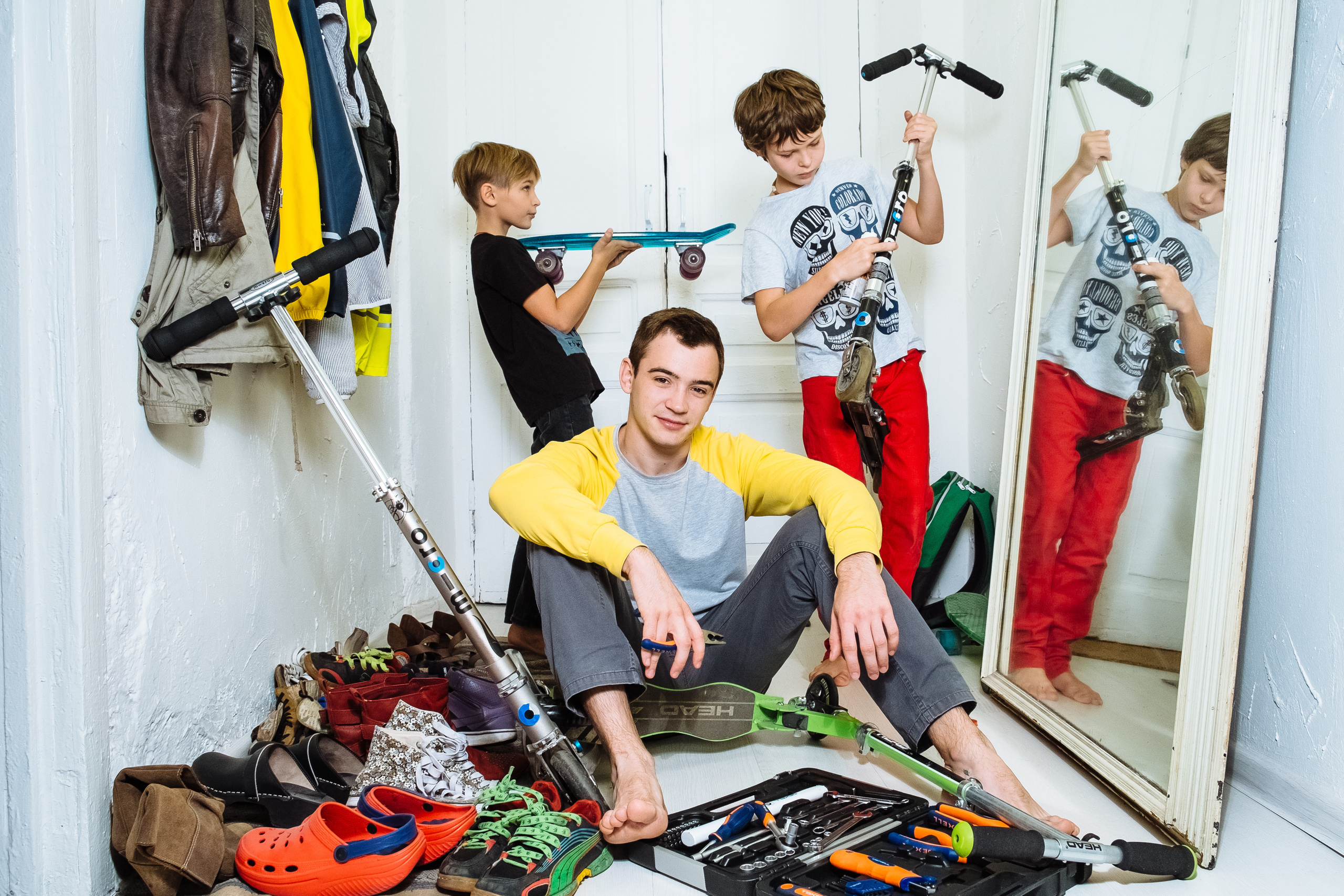 Liosha with children