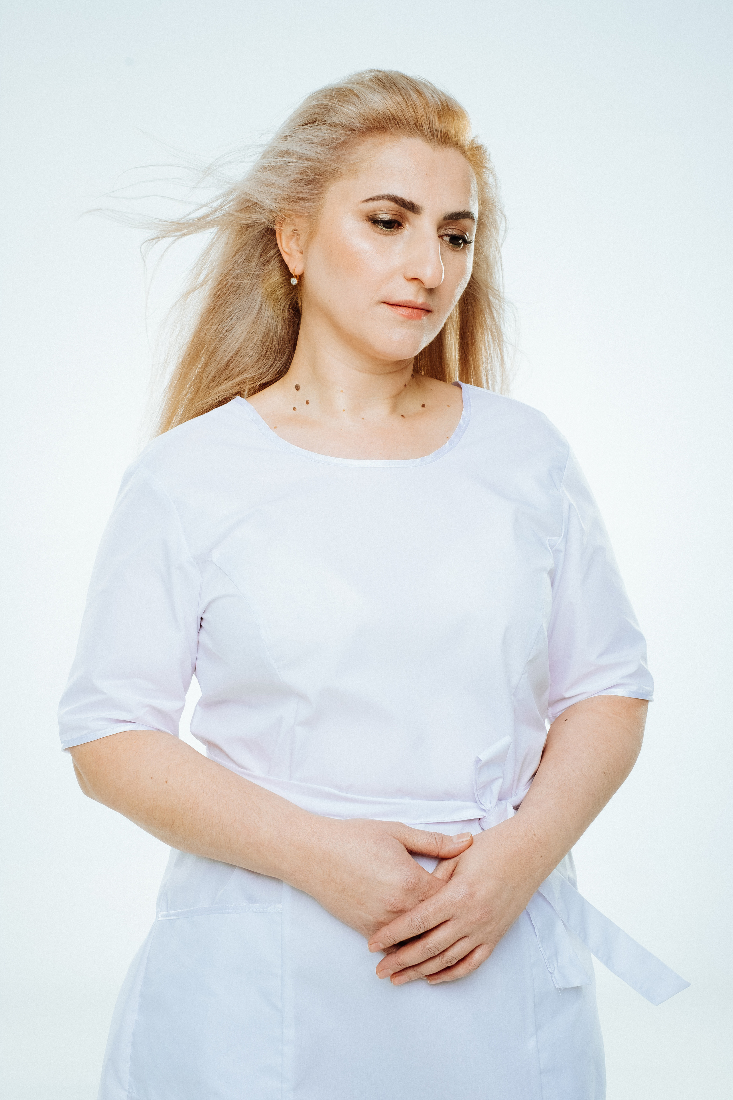 Portraits of medical workers for the project Leukemia Foundation. Maria Węsławska-Gribina