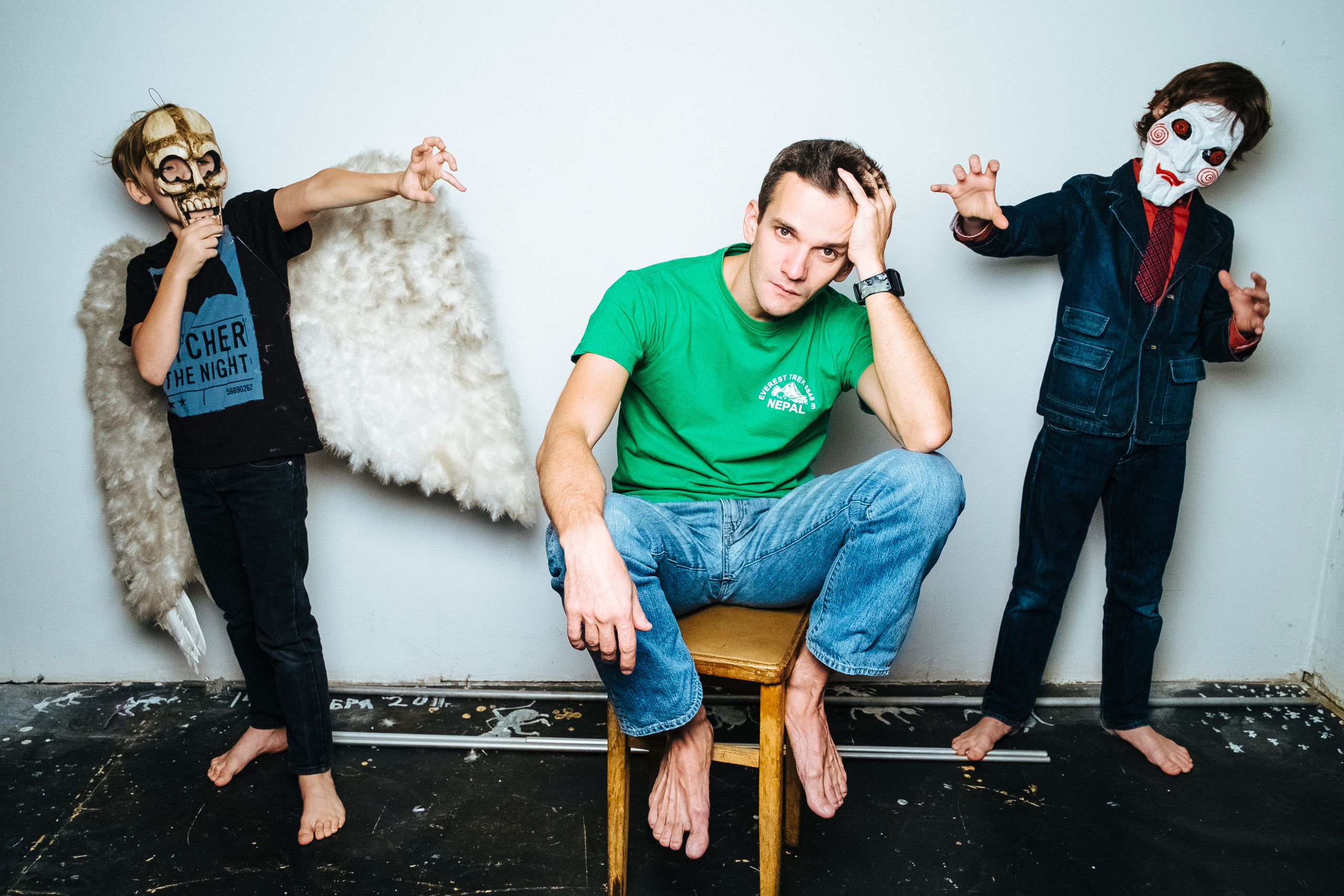 Andrey with children