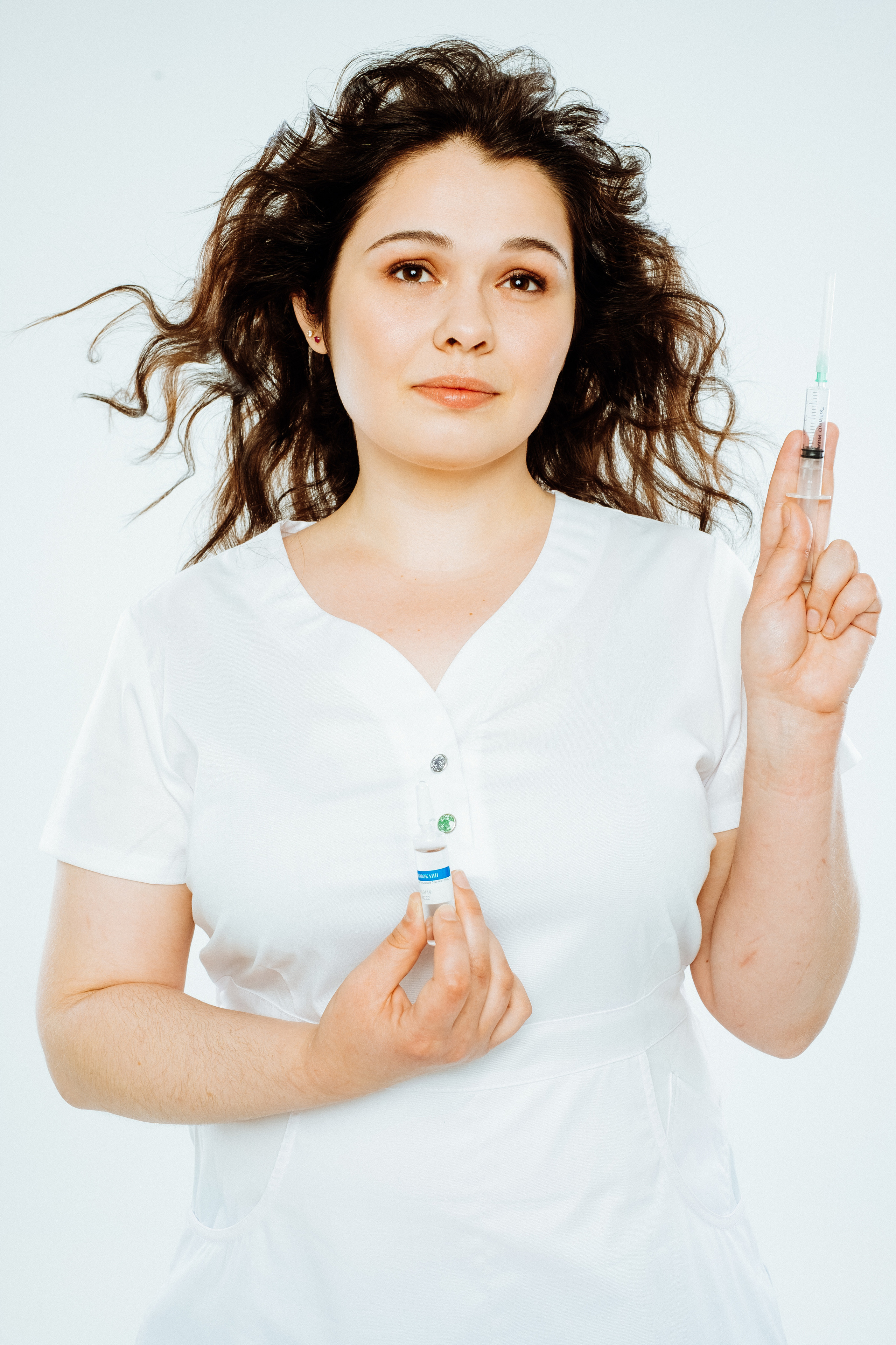 Portraits of medical workers for the project Leukemia Foundation. Maria Węsławska-Gribina