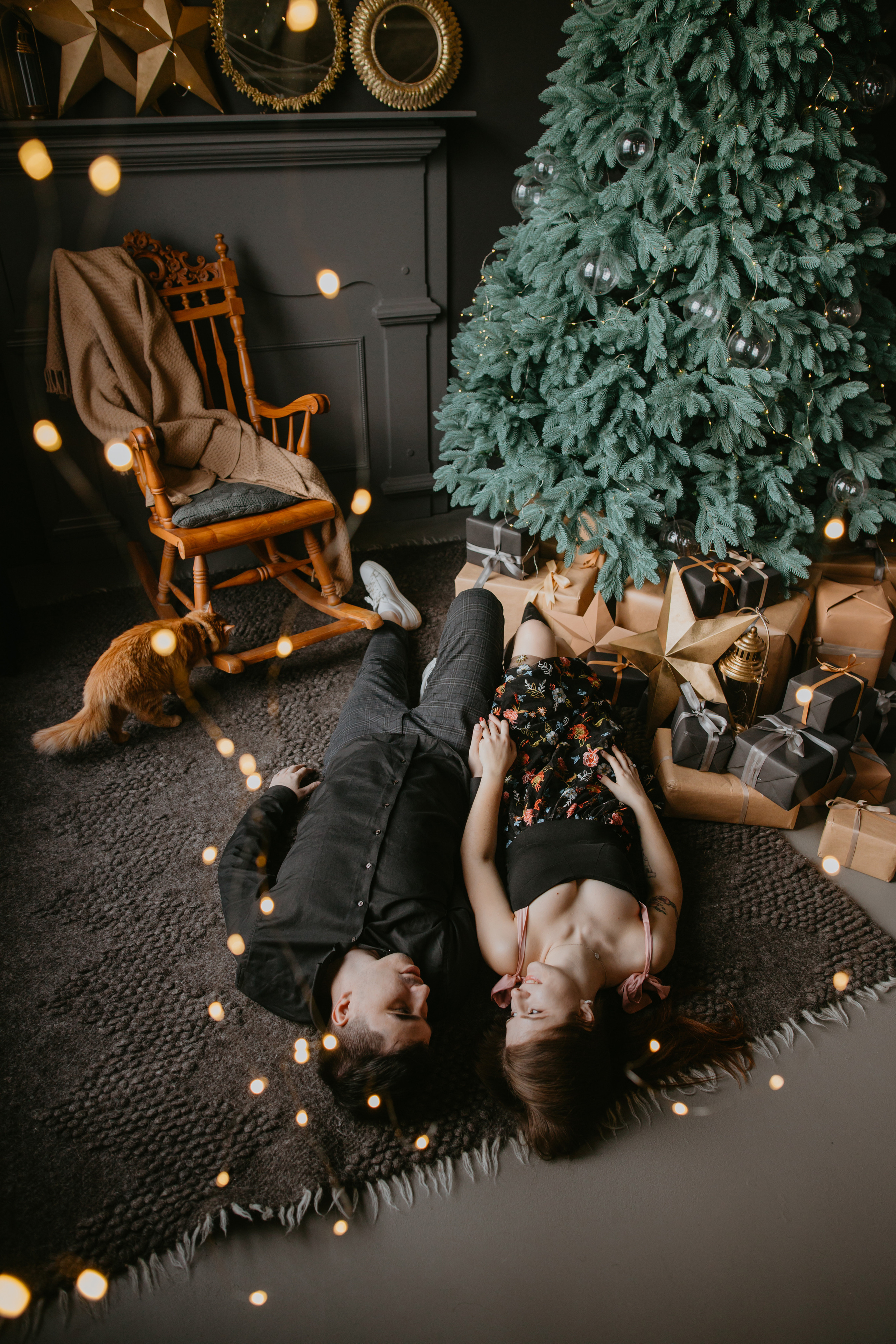 Новорічна зйомка Юлія, Андрій та Пиріжок. Весільний фотограф у Львові Мирон Роксоляна