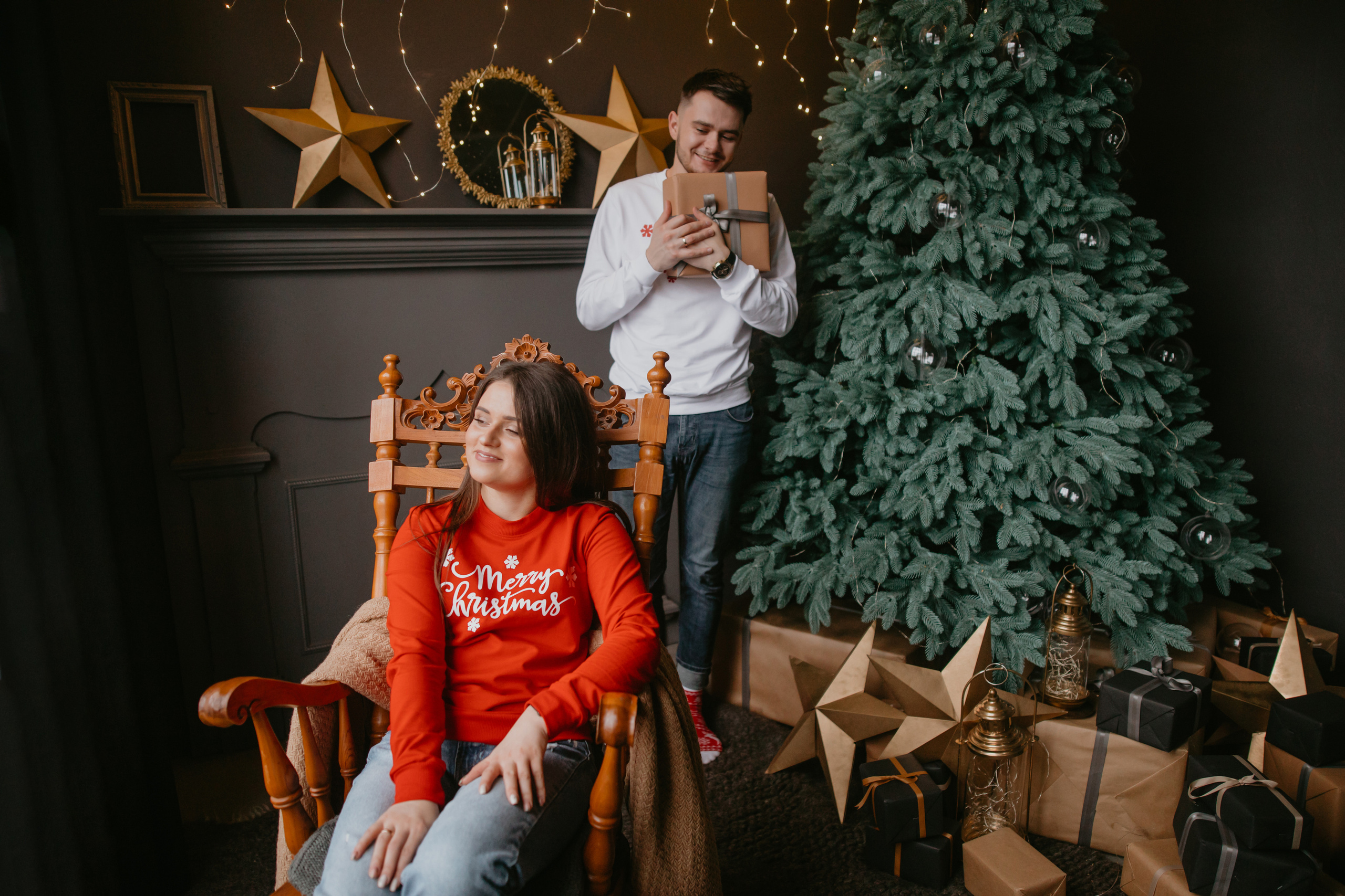 Новорічна фотосесія - Роман і Марія. Весільний фотограф у Львові Мирон Роксоляна