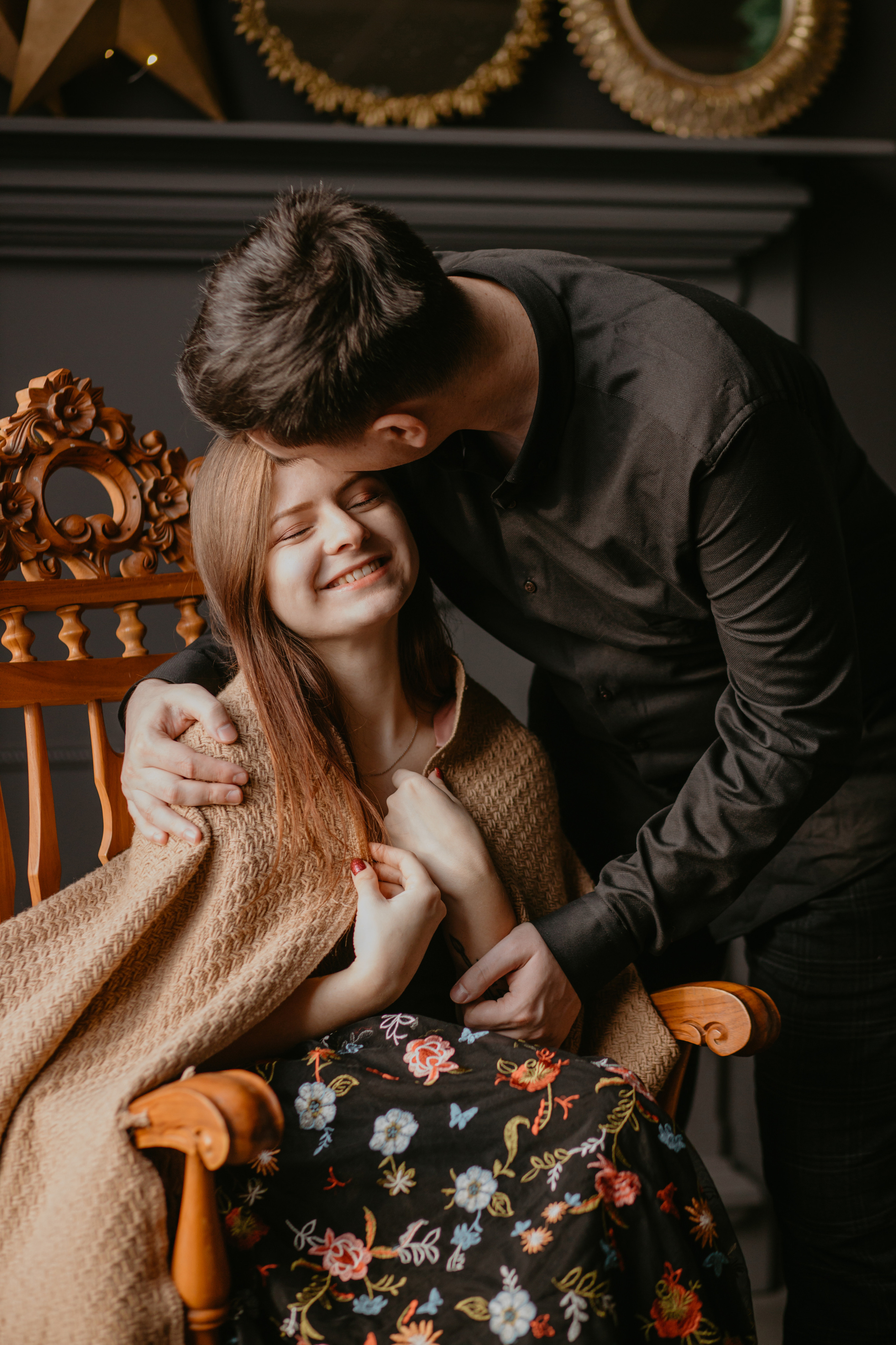 Новорічна зйомка Юлія, Андрій та Пиріжок. Весільний фотограф у Львові Мирон Роксоляна