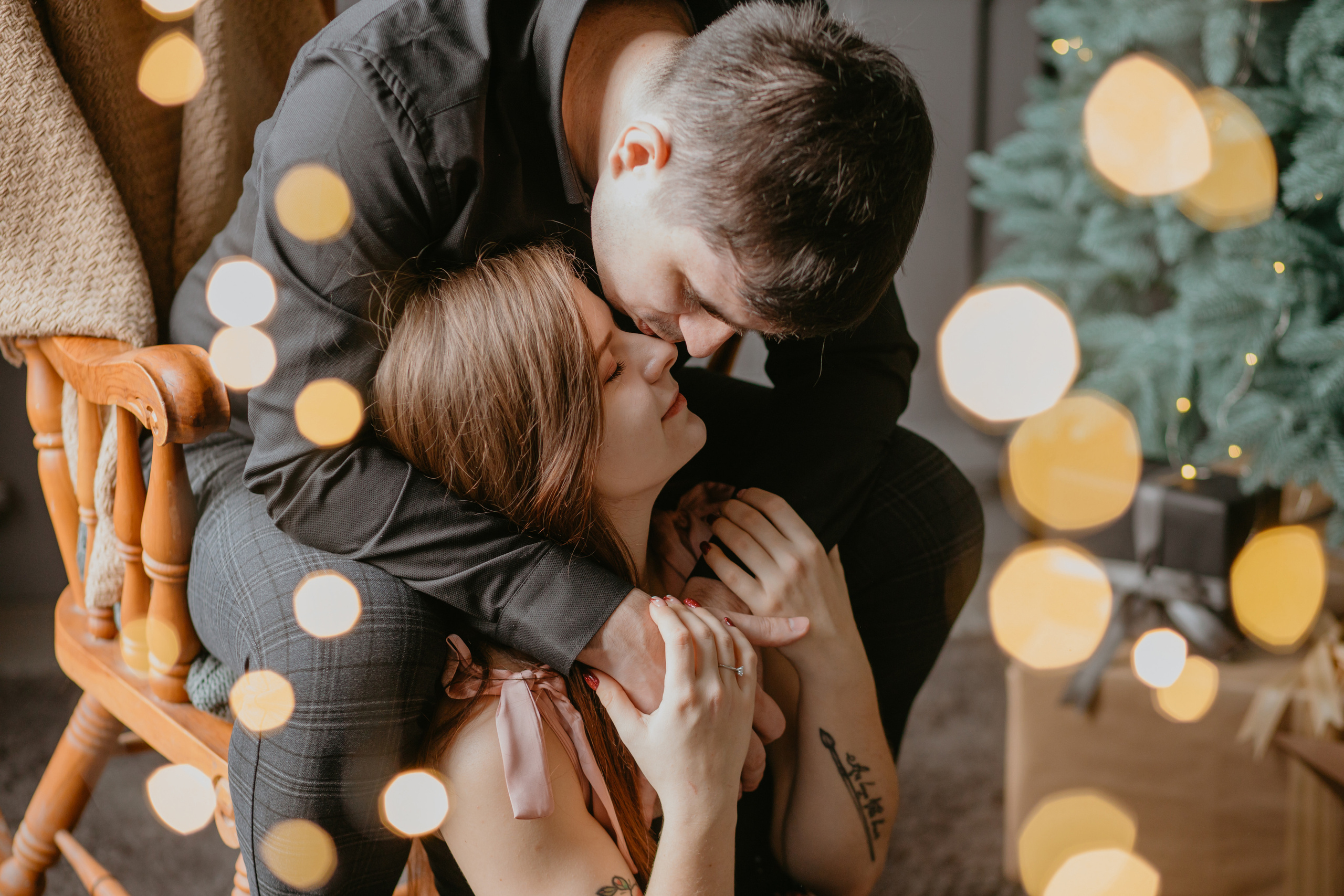 Новорічна зйомка Юлія, Андрій та Пиріжок. Весільний фотограф у Львові Мирон Роксоляна