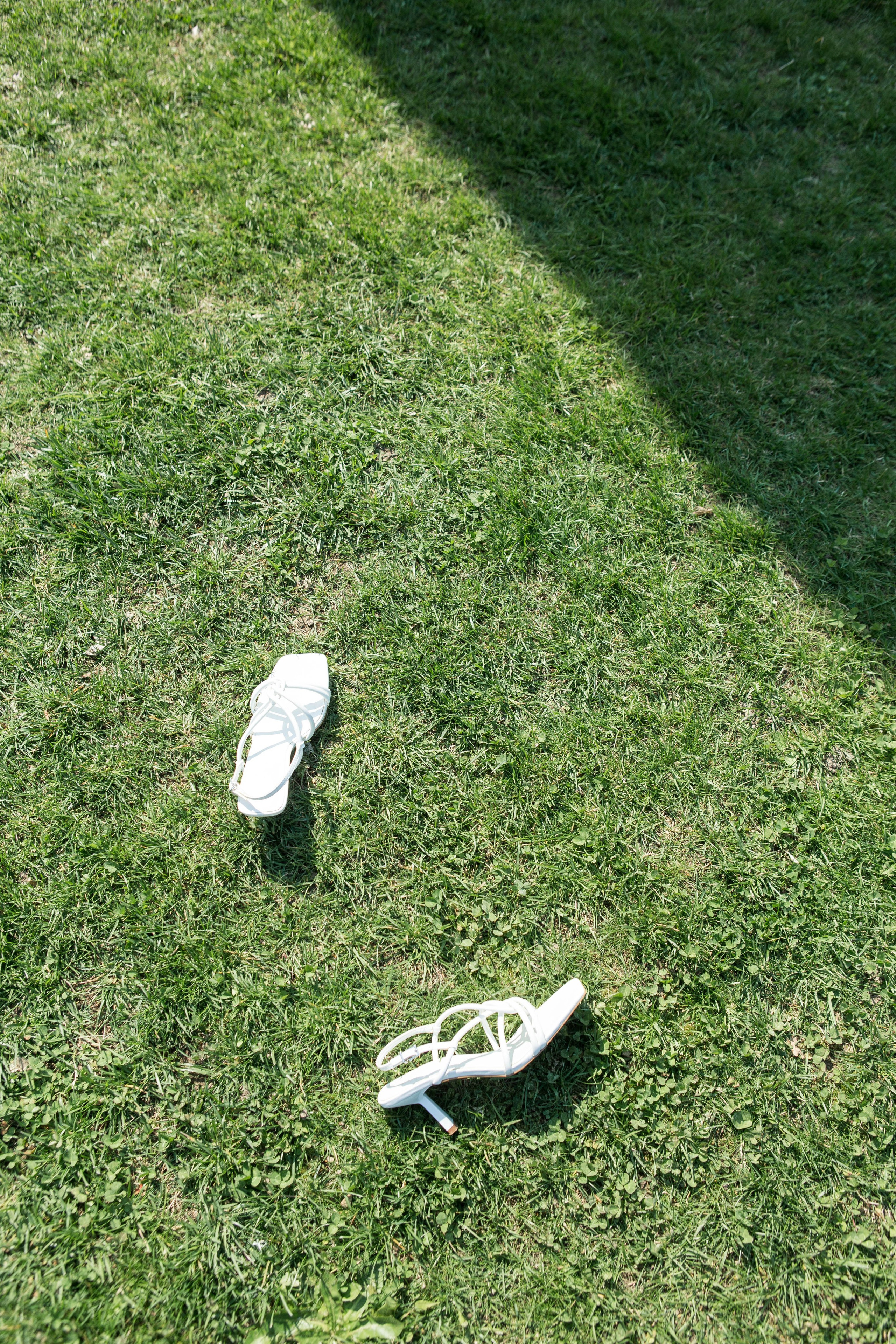 Creative photo of bridal shoes