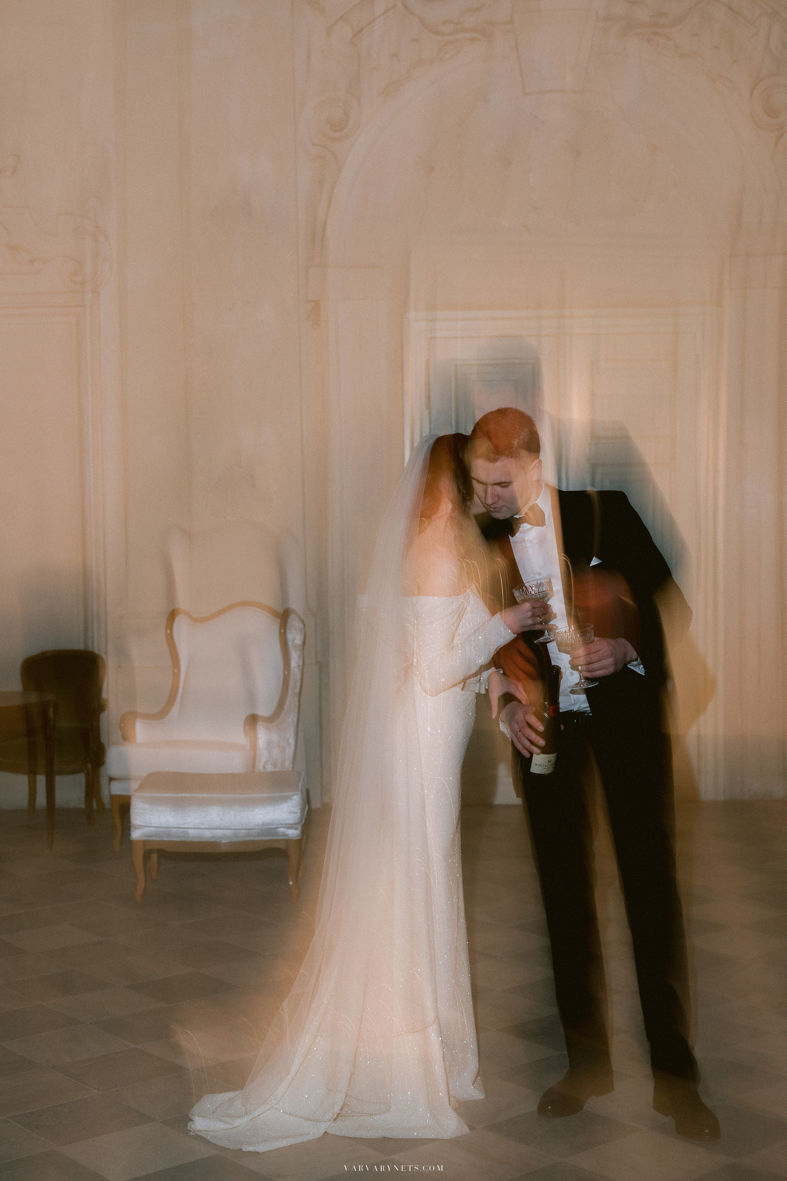 When Hollywood Glamour Met Czech Castle Charms: Natalie and Thomas. Vitalie Varvarynets — Prague Wedding Photographer