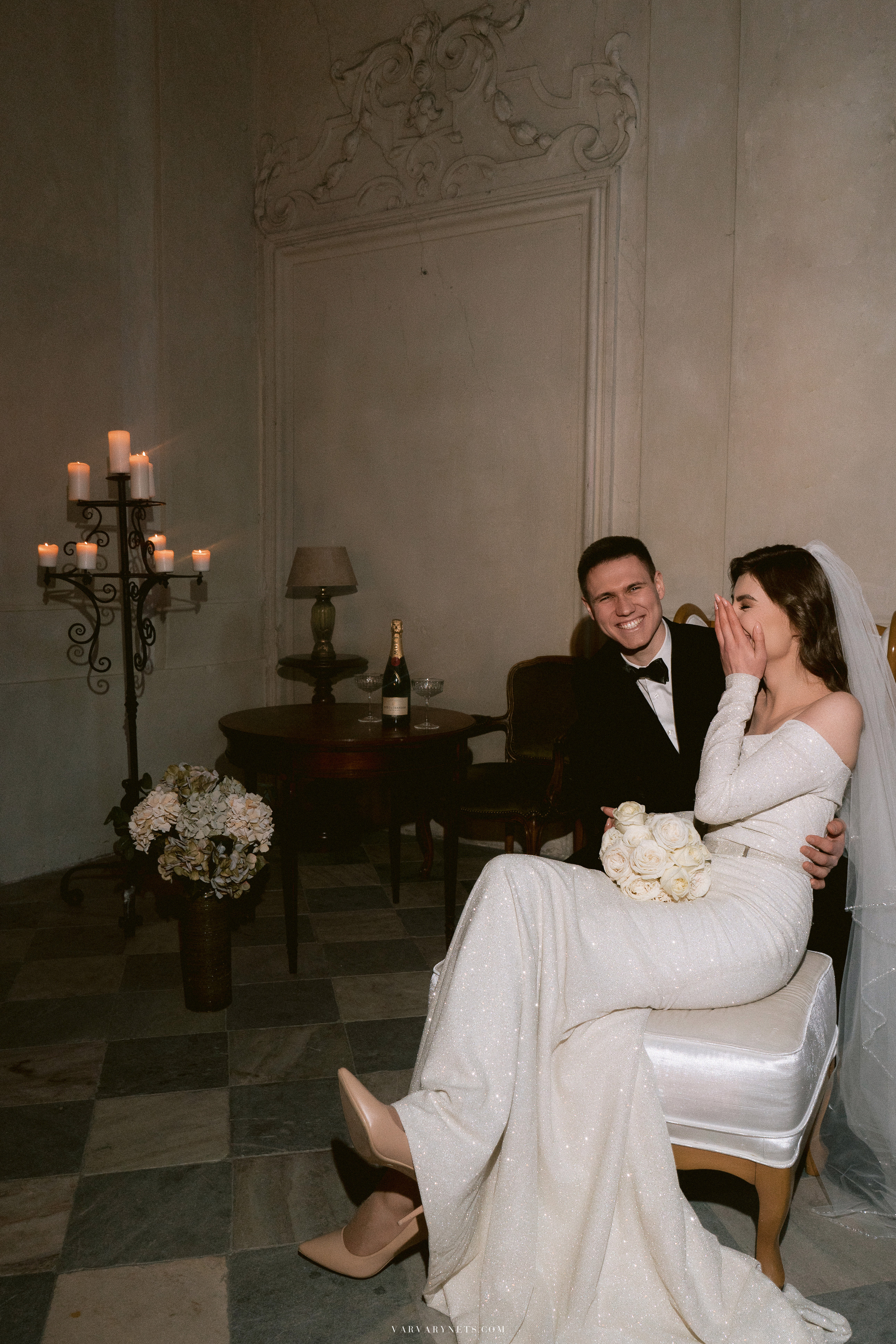 When Hollywood Glamour Met Czech Castle Charms: Natalie and Thomas. Vitalie Varvarynets — Prague Wedding Photographer
