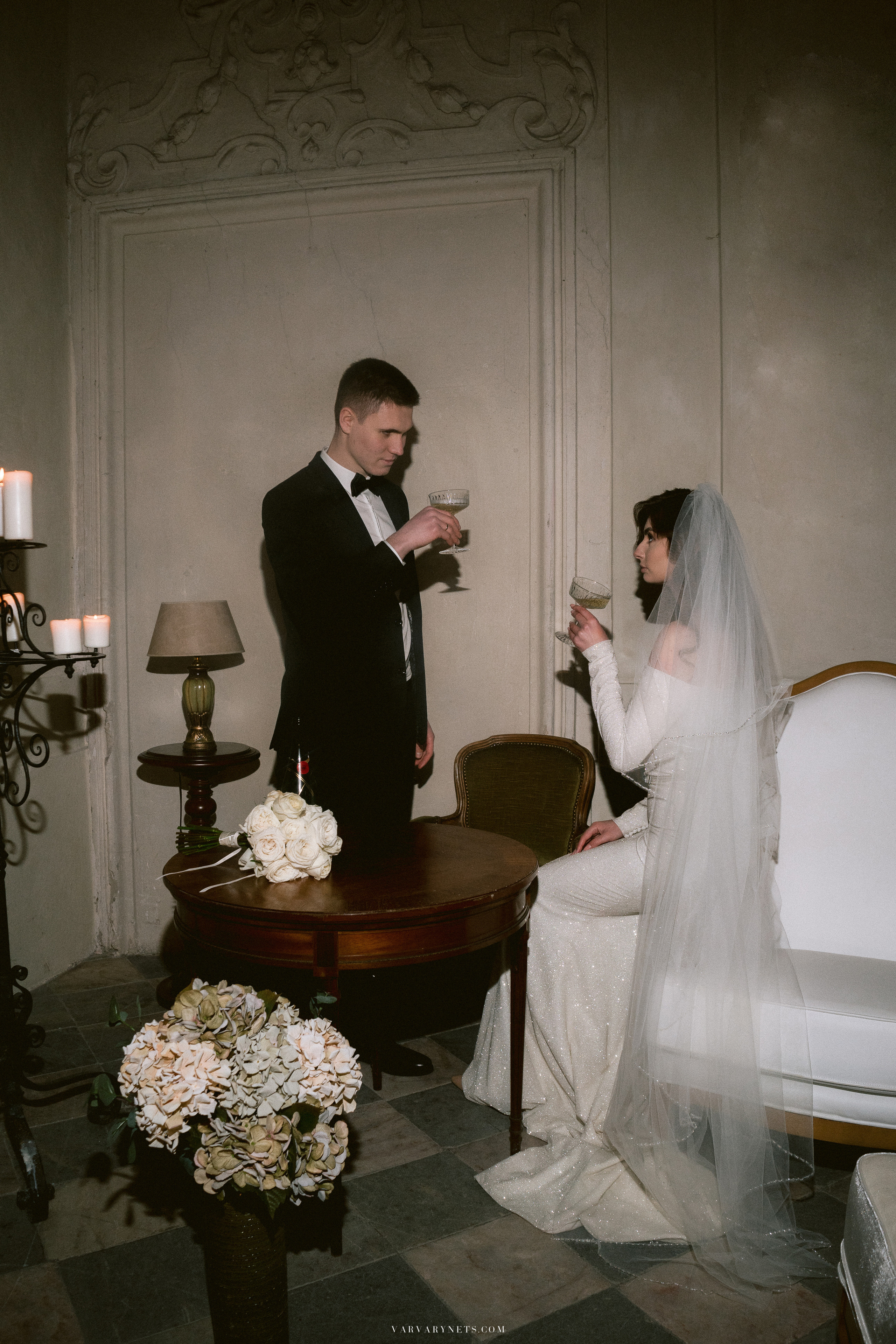 When Hollywood Glamour Met Czech Castle Charms: Natalie and Thomas. Vitalie Varvarynets — Prague Wedding Photographer