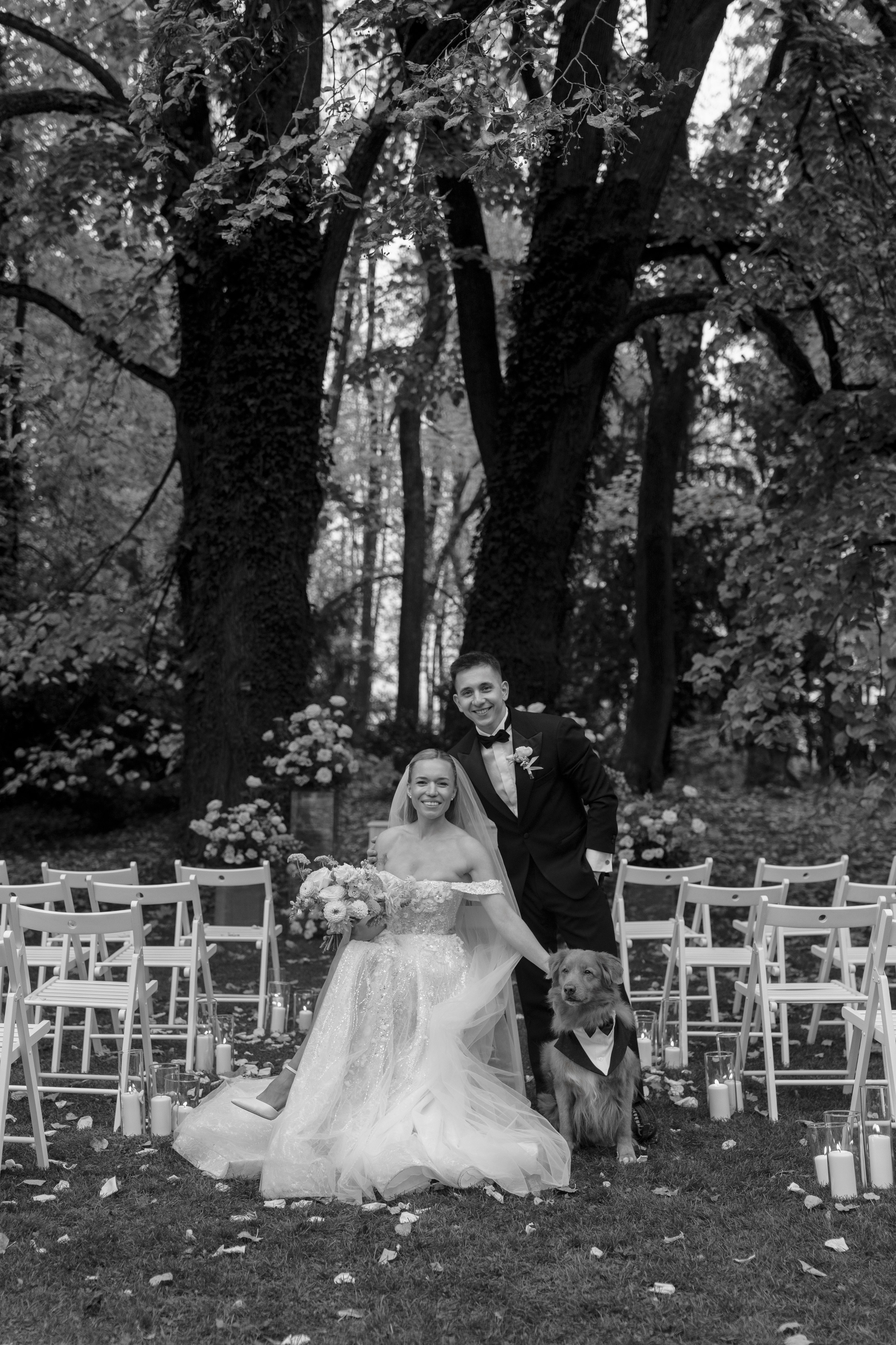 Luxury Wedding Photography | Golden Autumn at Ratměřice Castle. Vitalie Varvarynets — Prague Wedding Photographer