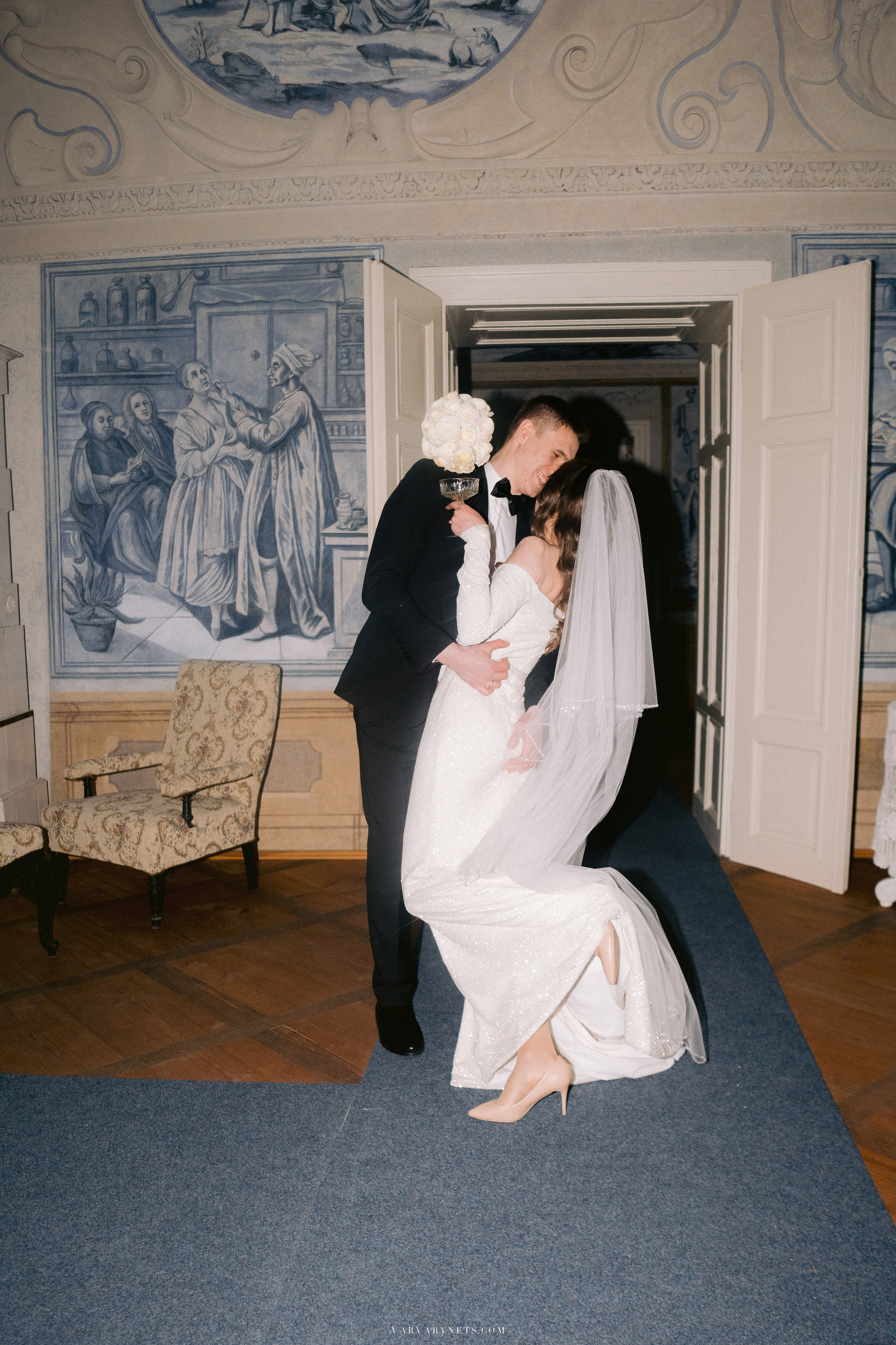 When Hollywood Glamour Met Czech Castle Charms: Natalie and Thomas. Vitalie Varvarynets — Prague Wedding Photographer