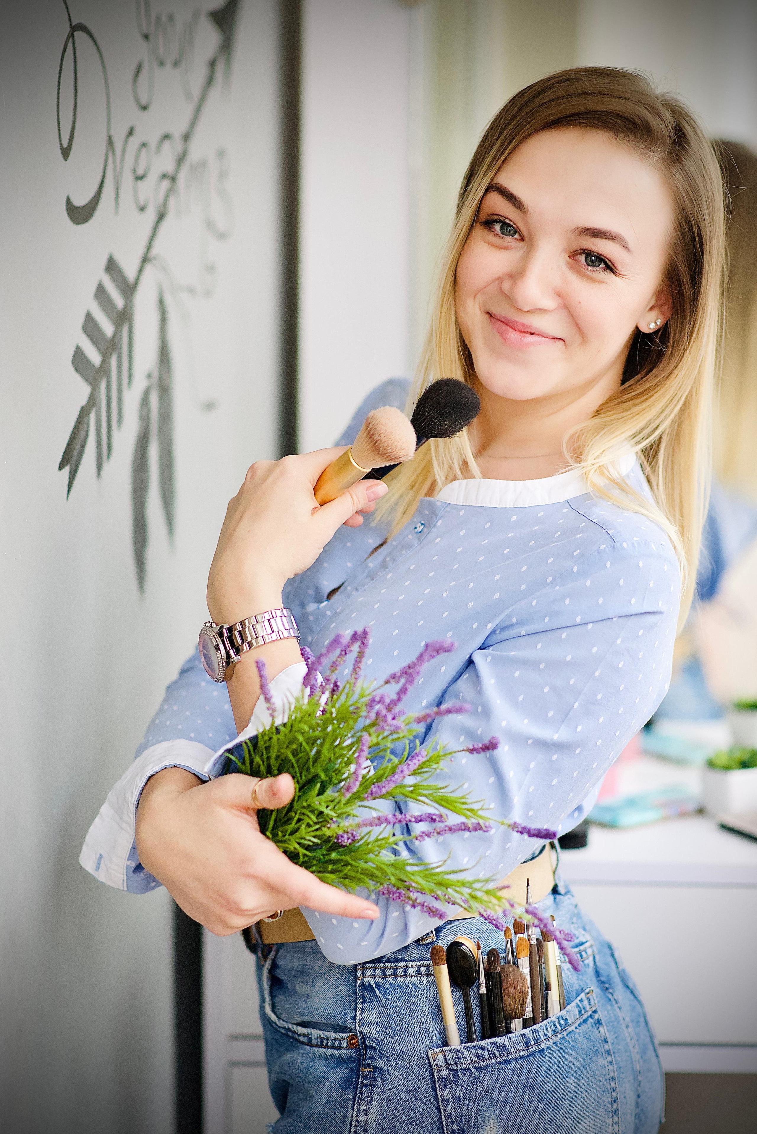 Контент-зйомка для візажиста Катерини. Фотограф Марія Якимичева