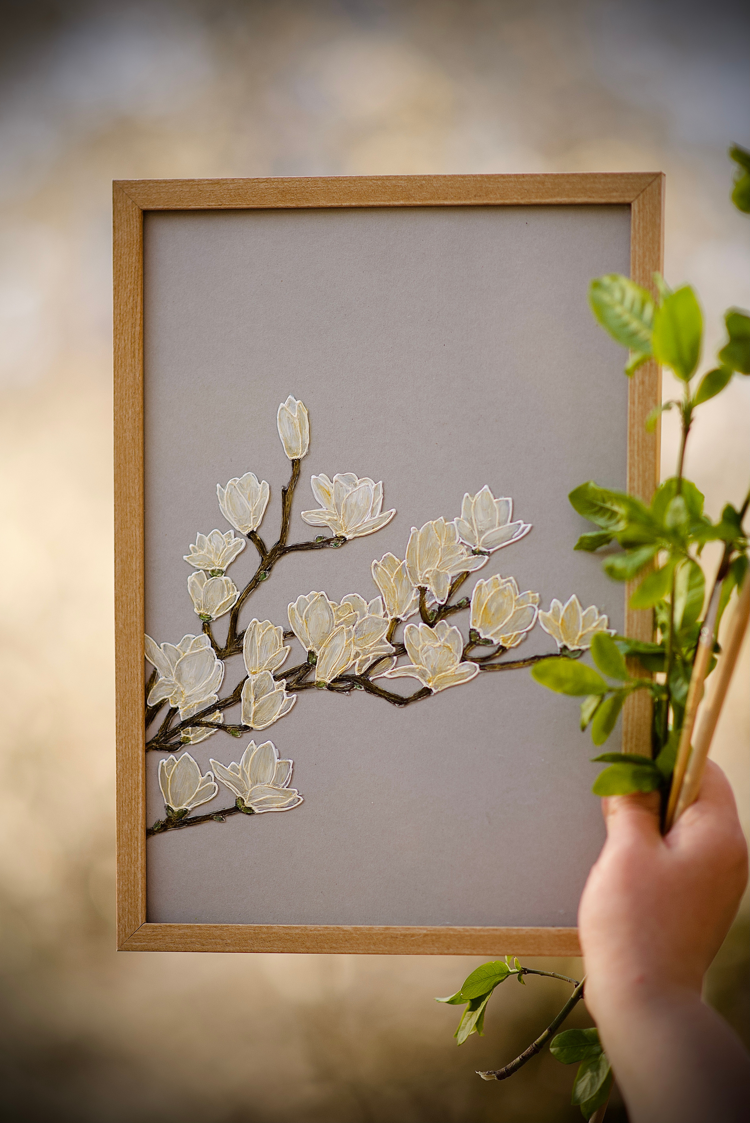 Художниця Альона у весняно-творчому процесі. Fotógrafa Maria Yakymycheva