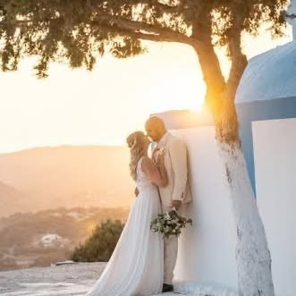 „Romantische Hochzeit auf Rhodos bei Sonnenuntergang“