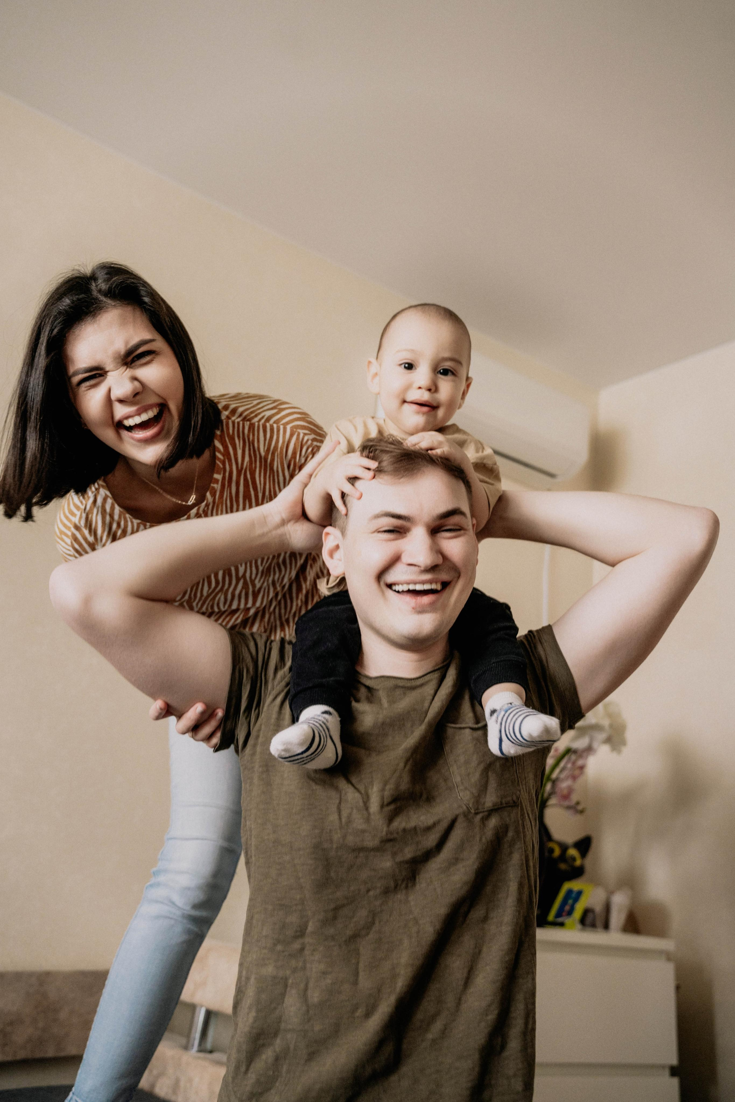Sofia, Ilnar, Kamil. At home