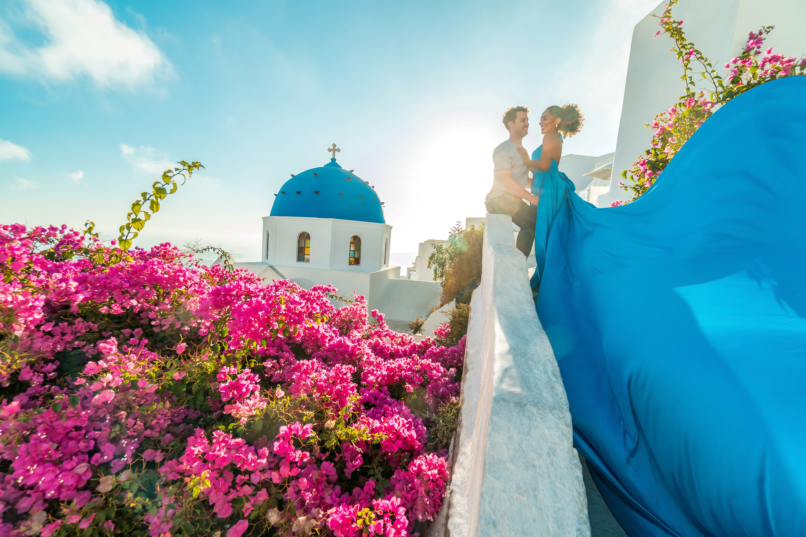 The Perfect Evening: A Sunset Photo Shoot in Imerovigli, Santorini