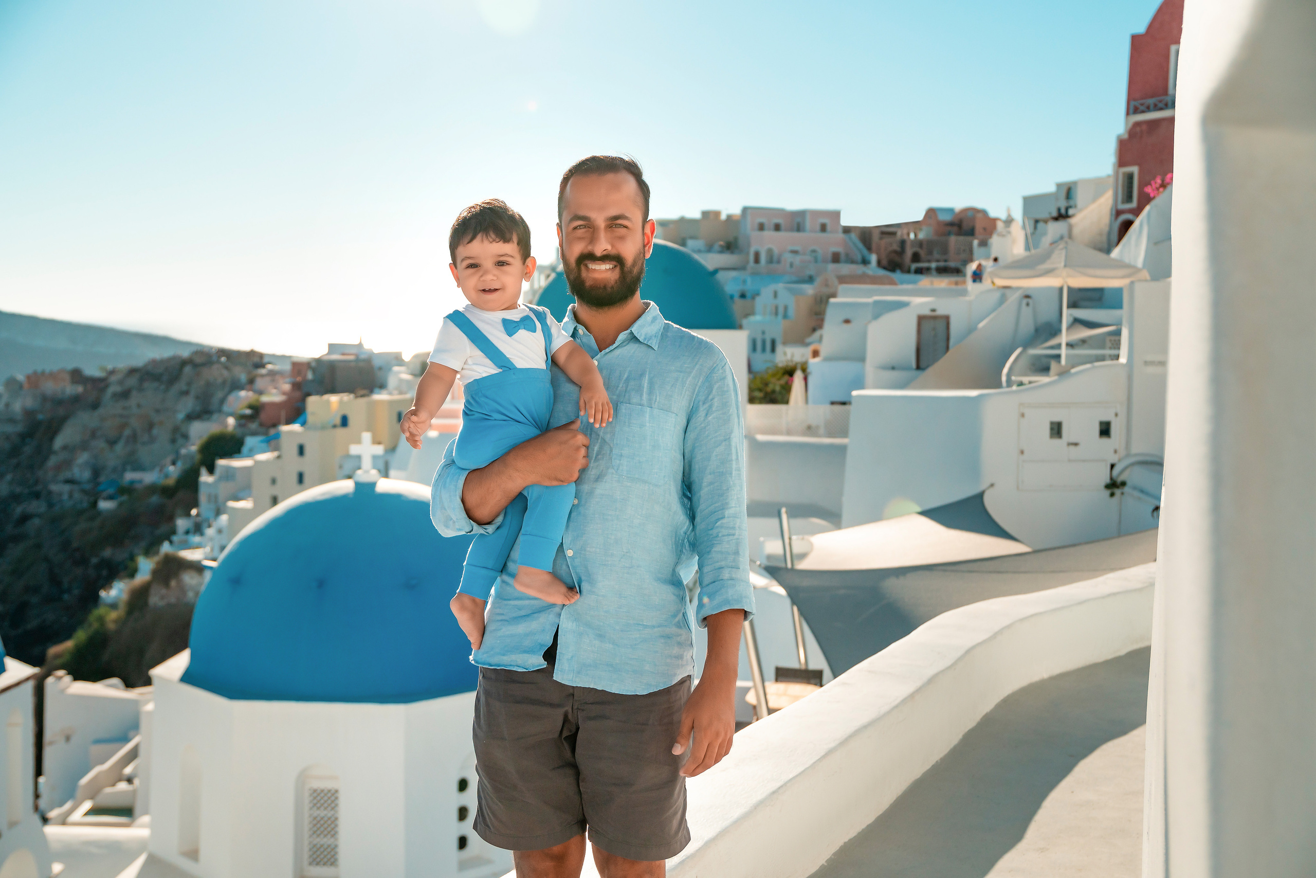 A Canadian Family’s Dream Come True in Santorini