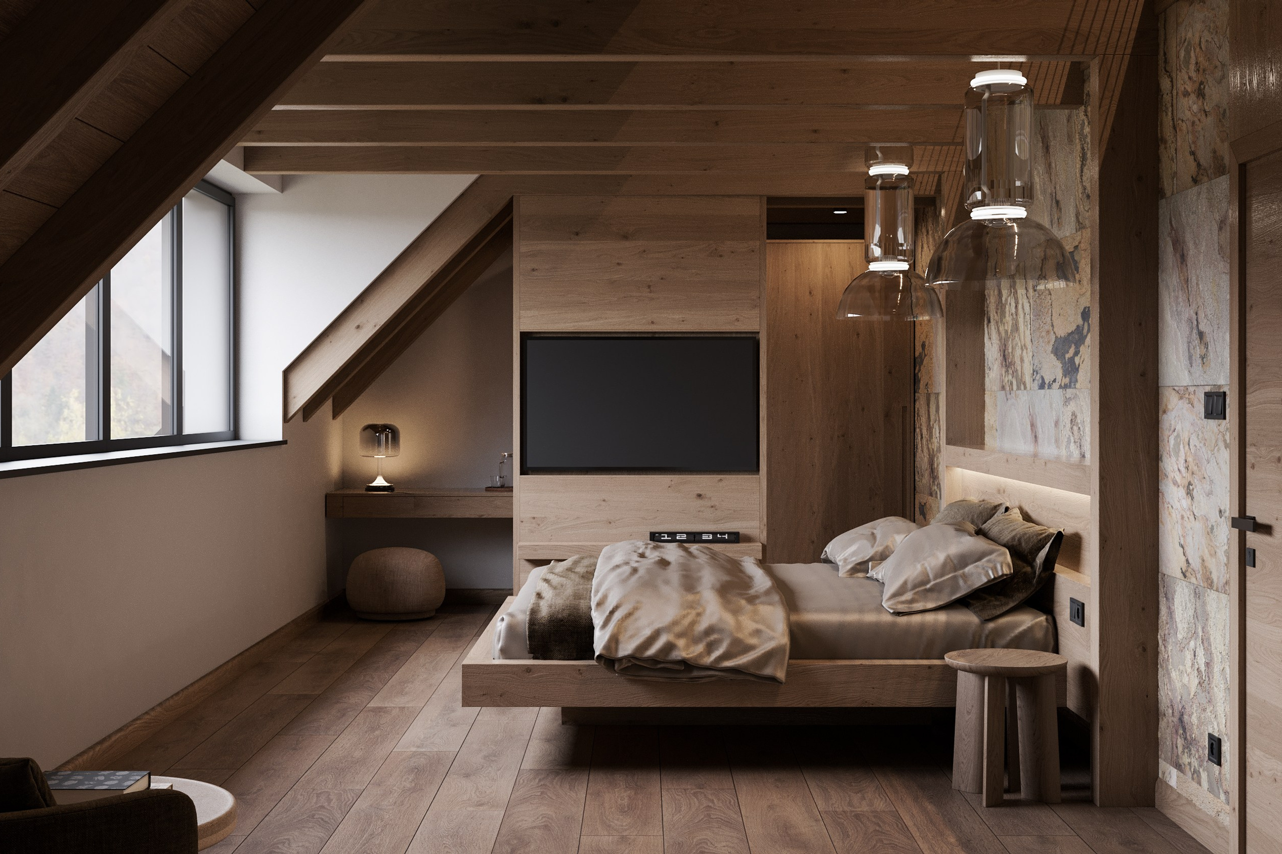 HOTELOVÝ POKOJ č.2 V HORSKÉ CHATĚ