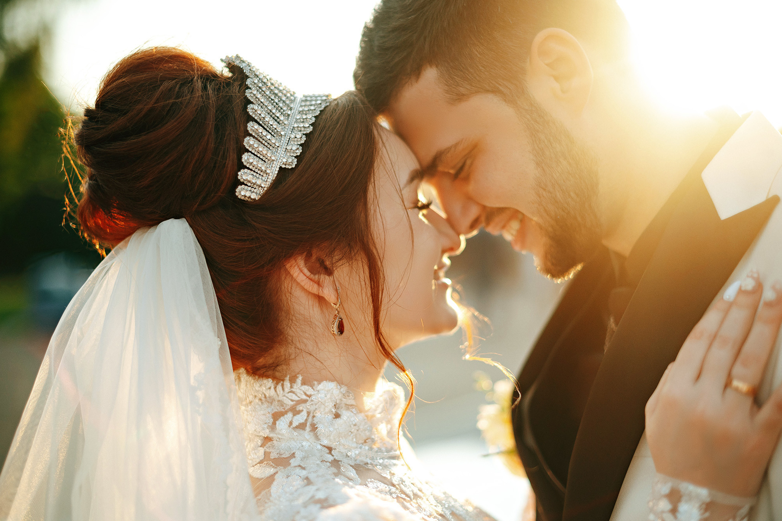 Romantische Hochzeitsfotos im Schlosshotel