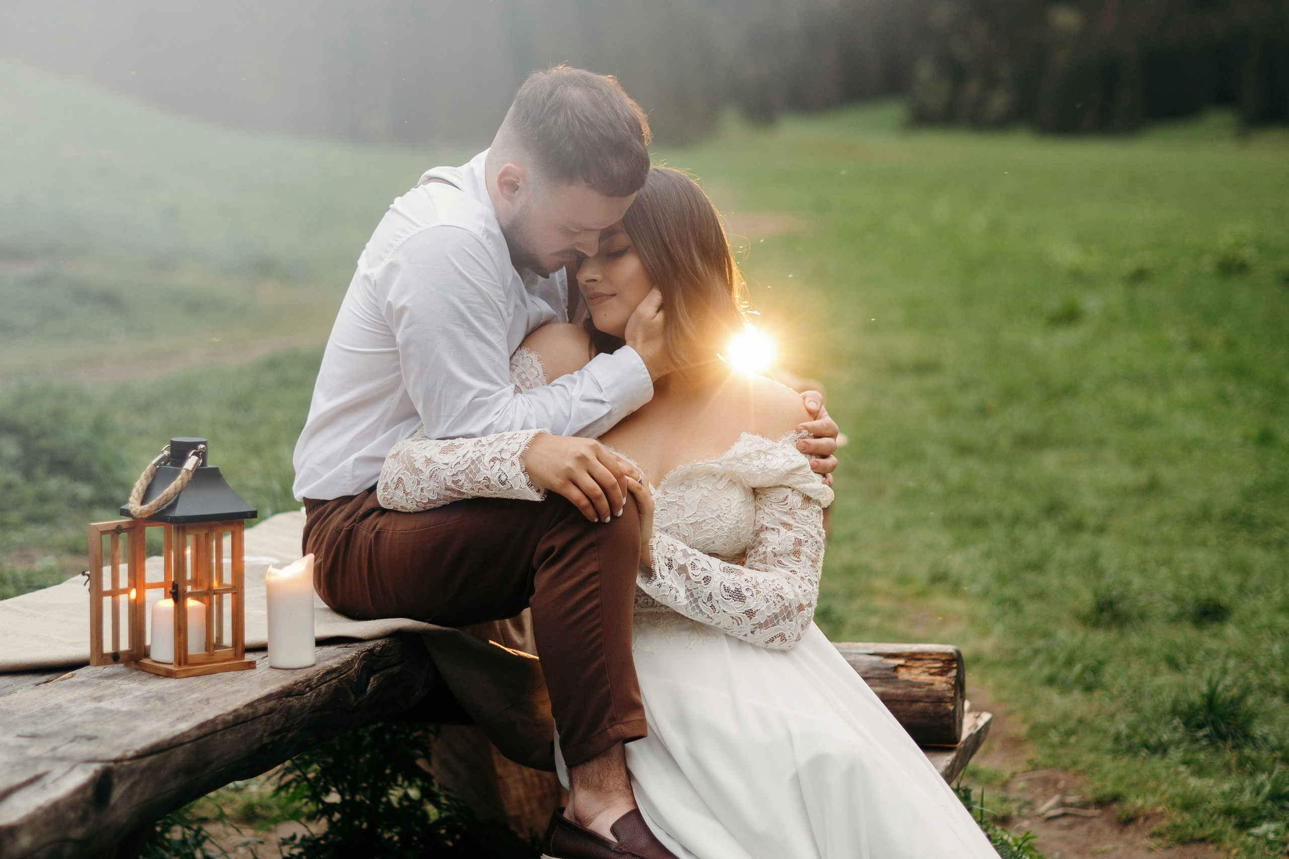 Hochzeitsfotoshooting in den Bergen