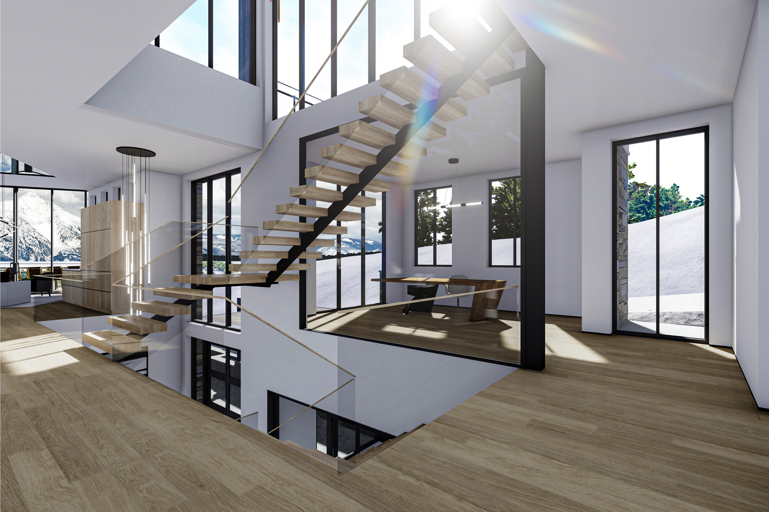 Hollos Custom Home. Perry Ridge Project. Interior