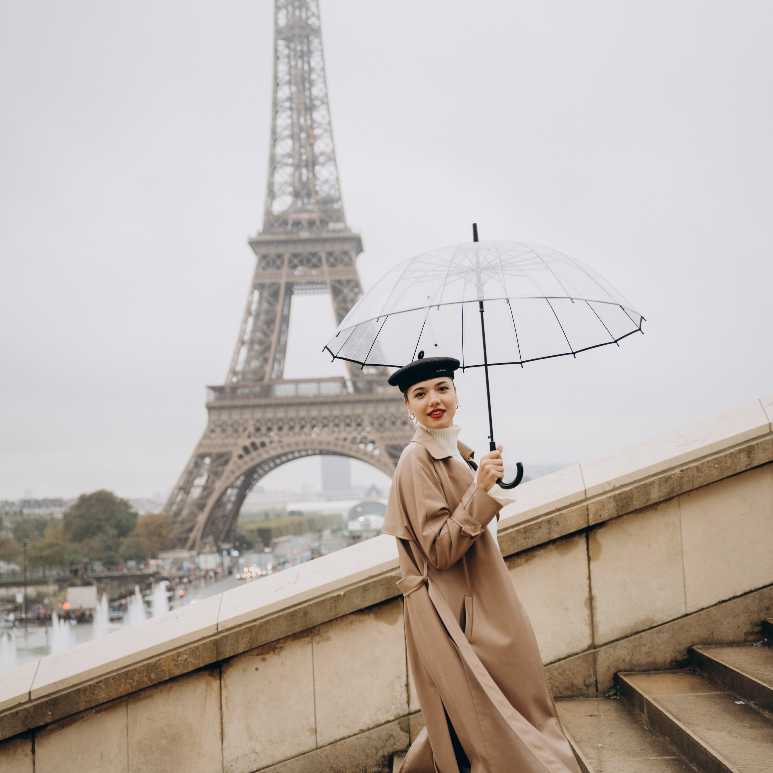 Photo shoot on a rainy day