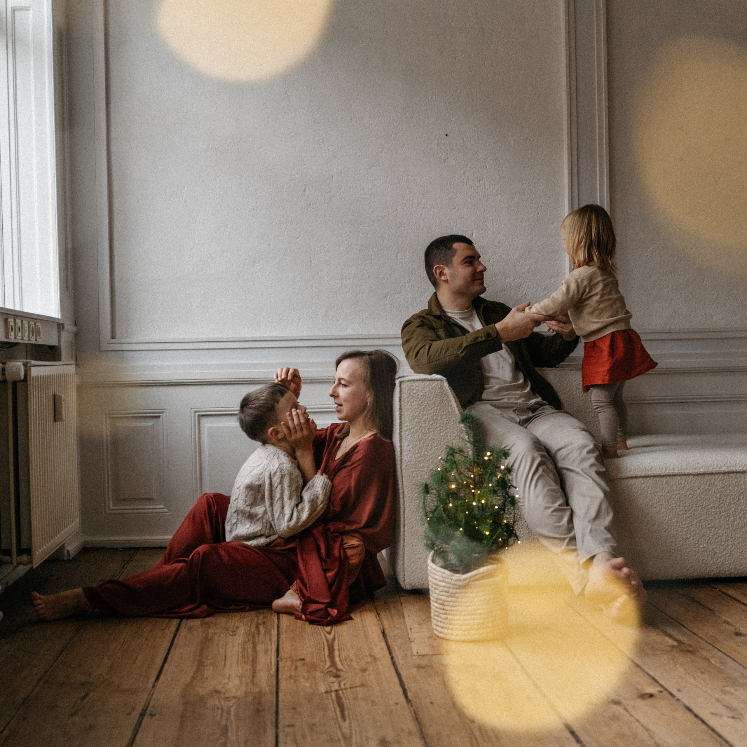 Christmas photosession in Copenhagen photostudio