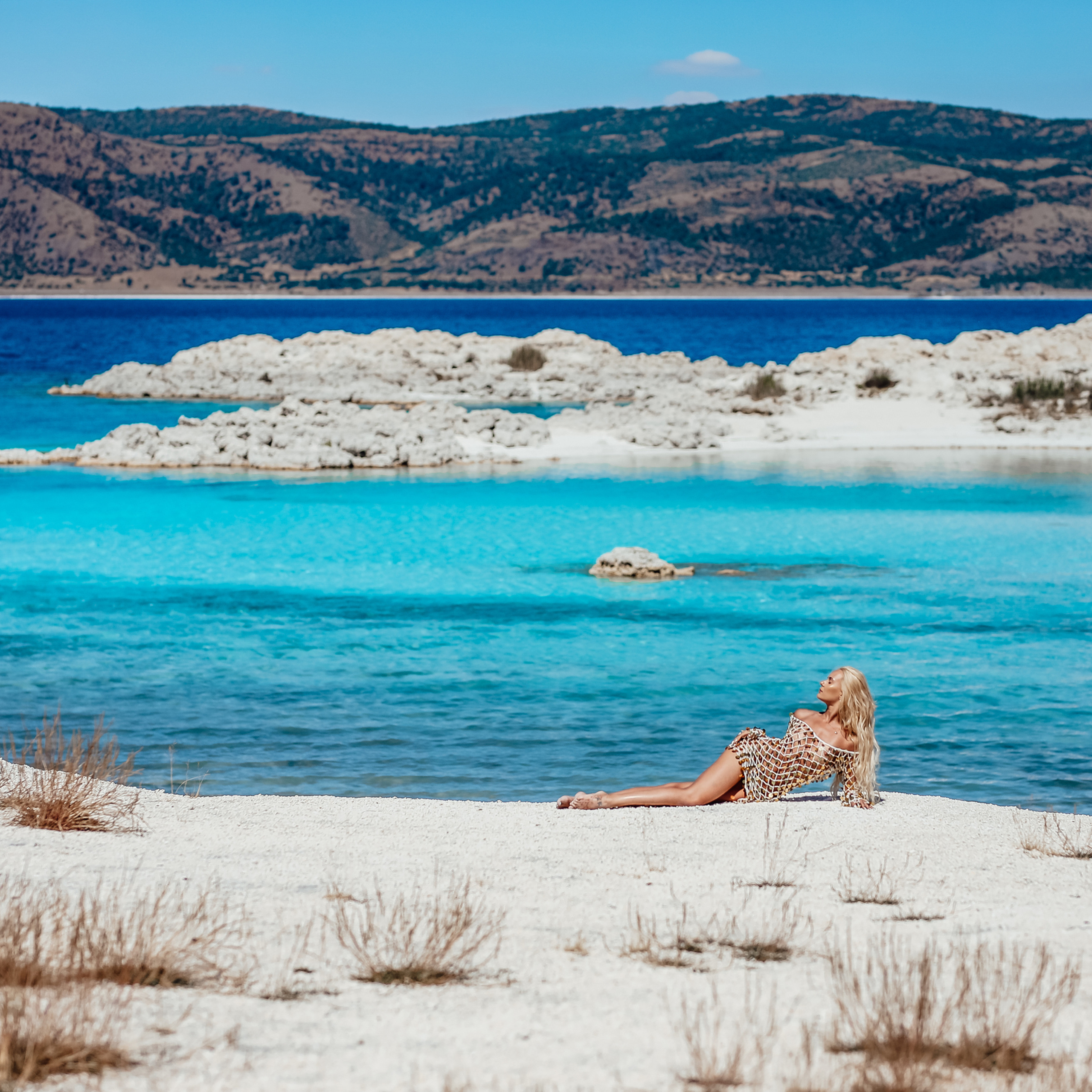 Photoshooting on Salda lake