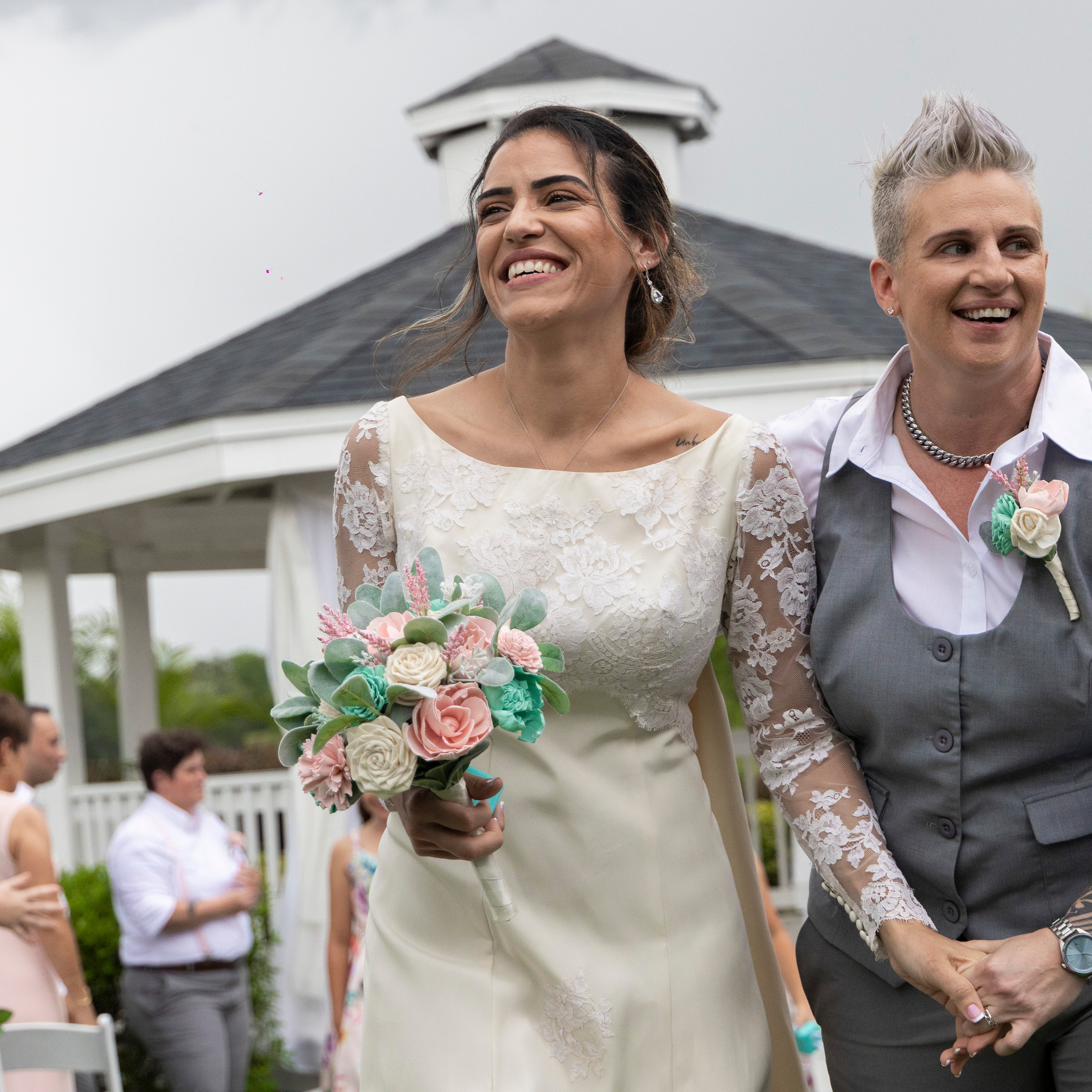 Elopement at the Beach, FL same sex wedding